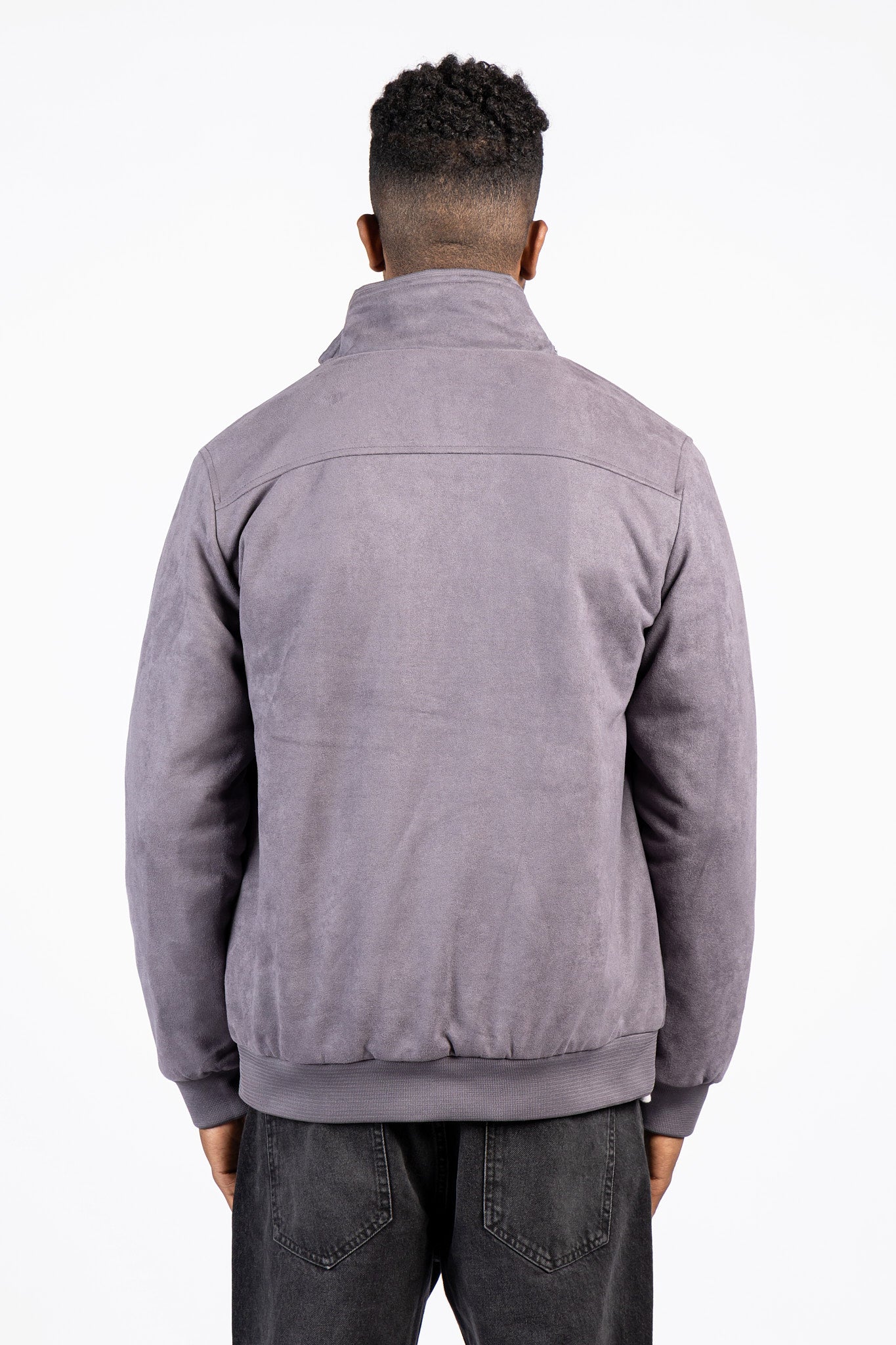 Suede Zipper Jacket – Modern Style – JAK/26604