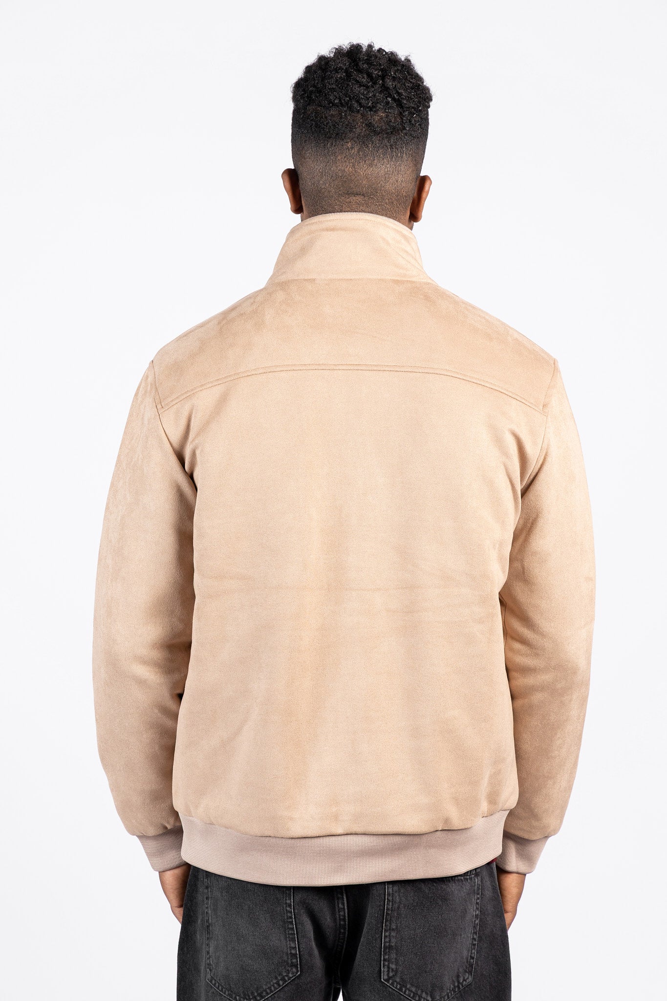 Suede Zipper Jacket – Modern Style – JAK/26604