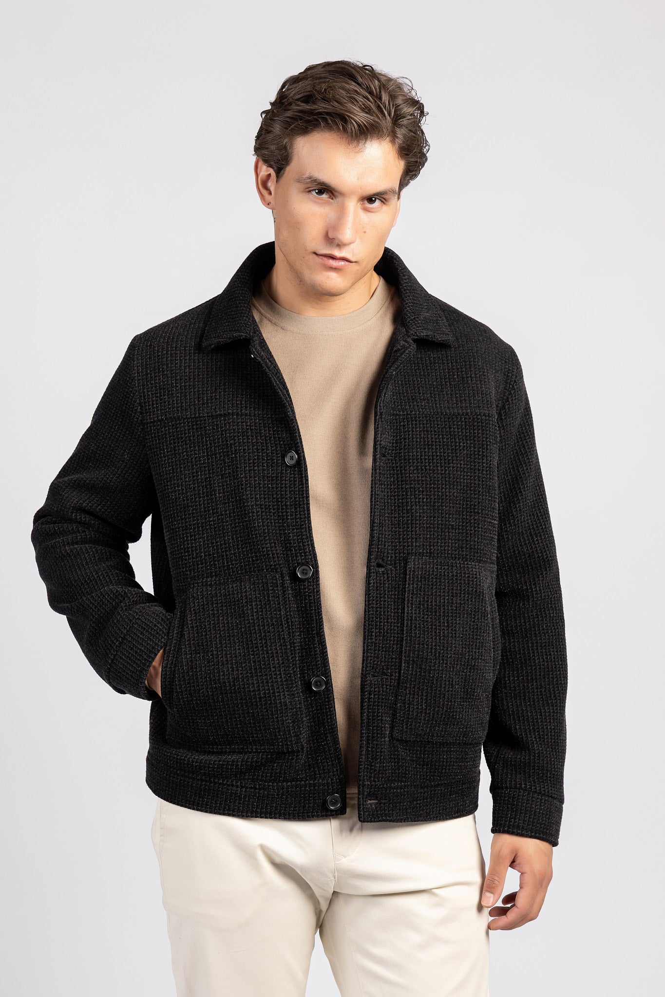 Cropped Jacket with Metal Buttons – JAK/26611