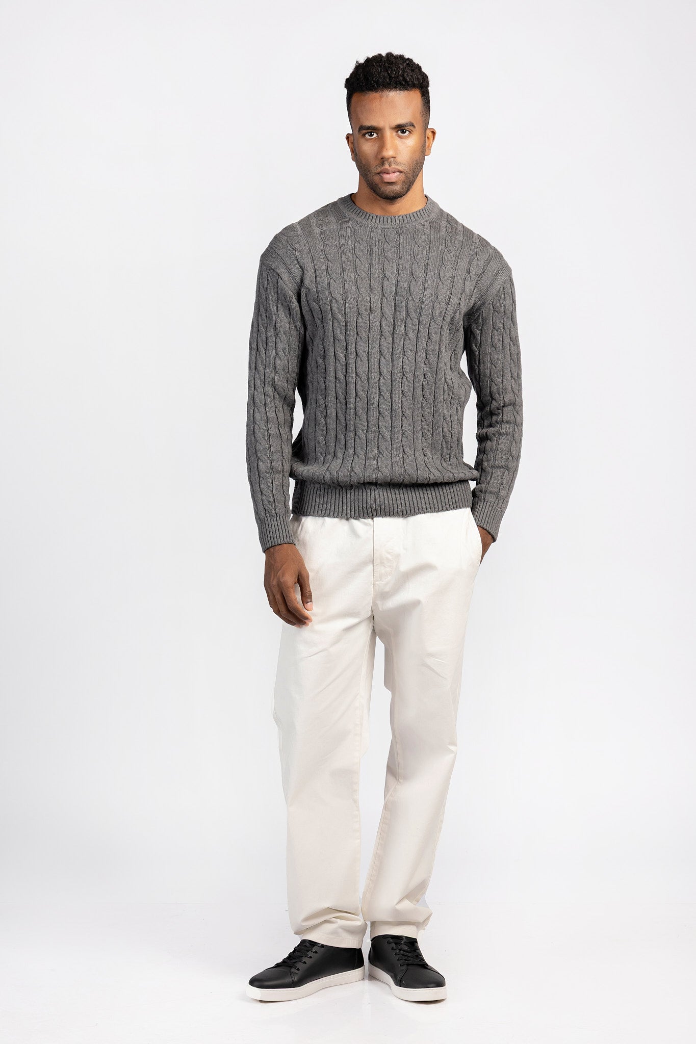 Striped Cotton Round Neck Top - PLV/204