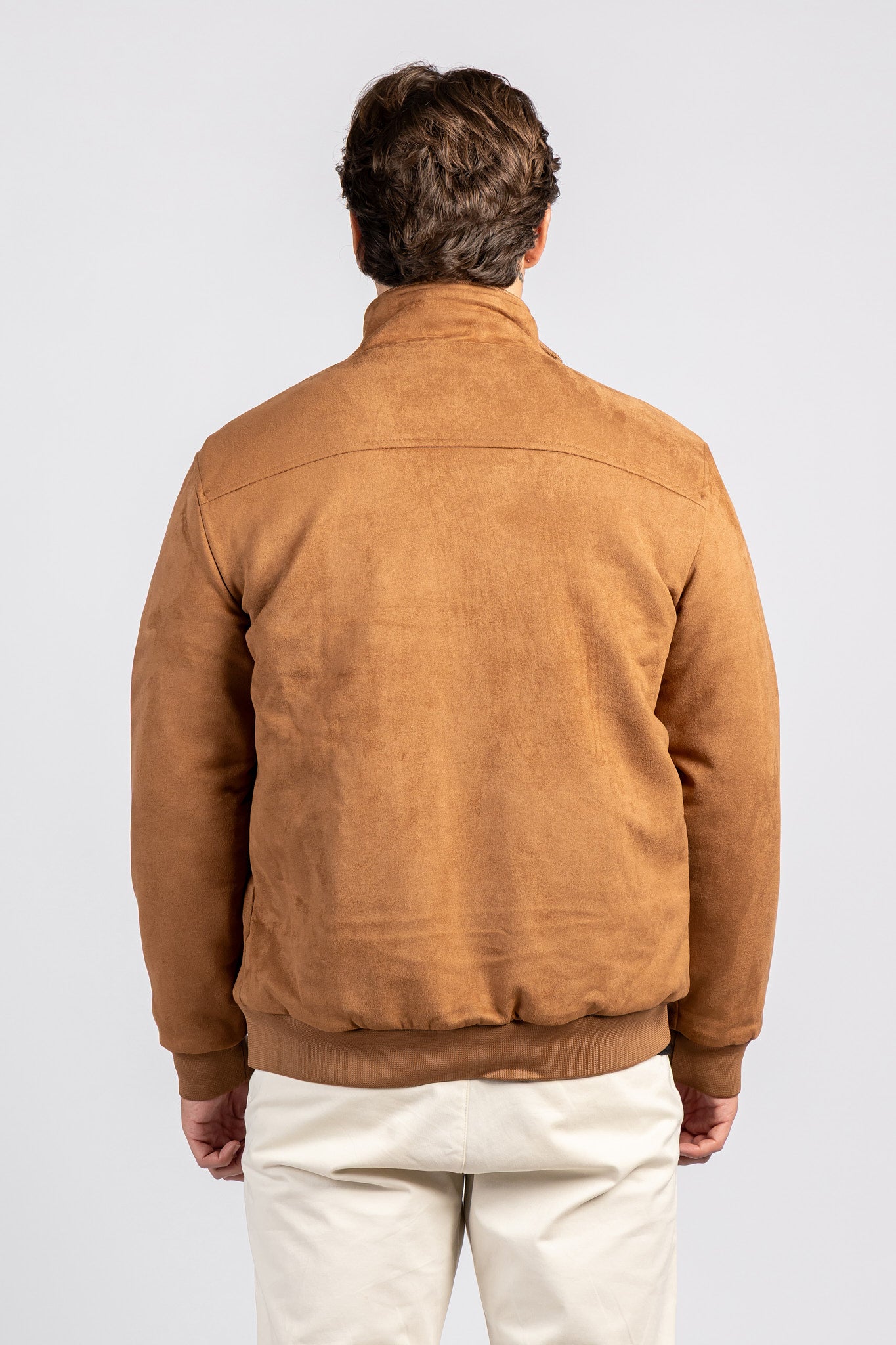 Suede Zipper Jacket – Modern Style – JAK/26604