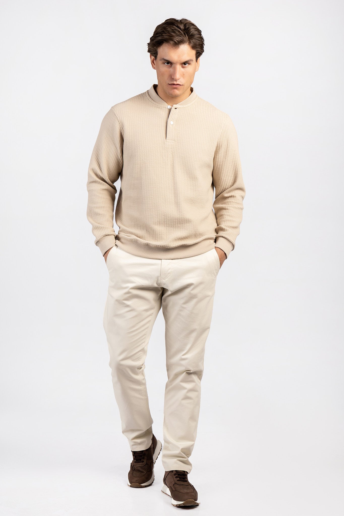 Baseball-Collar Digital Jakar Sweatshirt SWT/26702