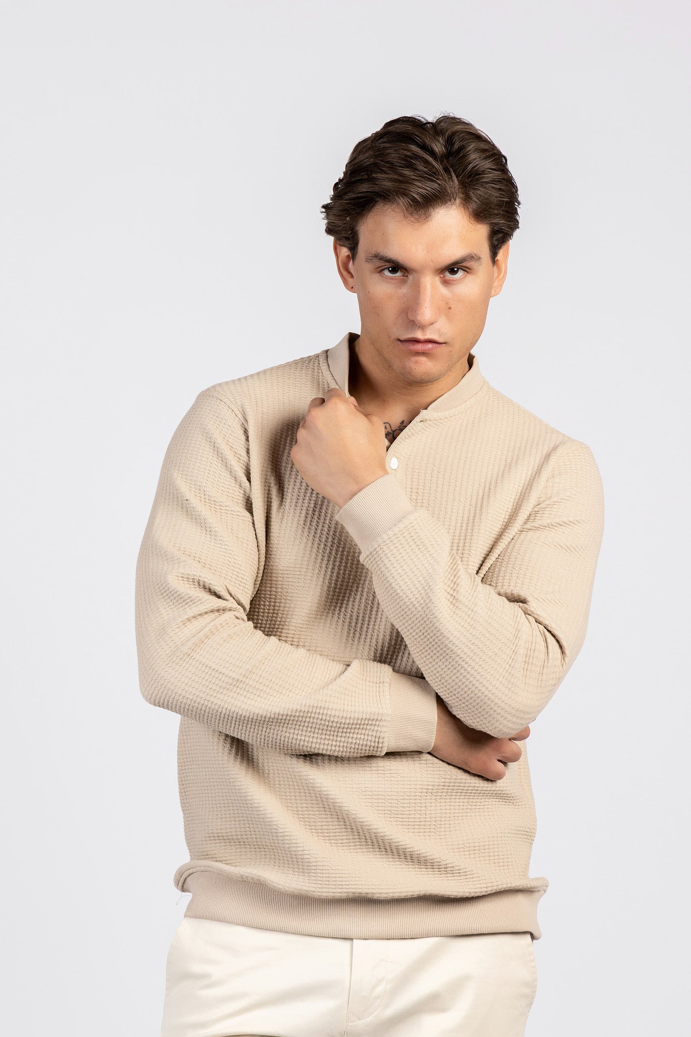 Baseball-Collar Digital Jakar Sweatshirt SWT/26702