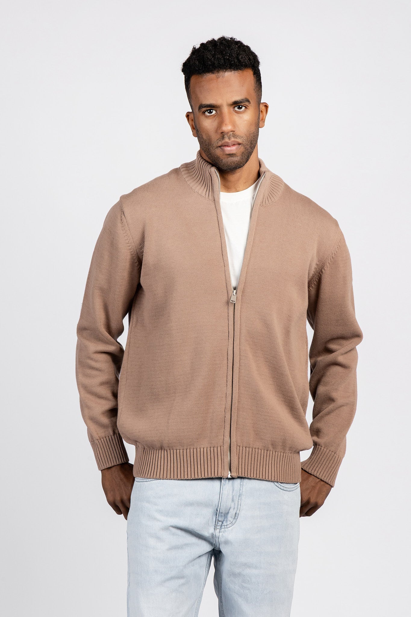 Half-Neck Zipper Cotton Top - PLV/201