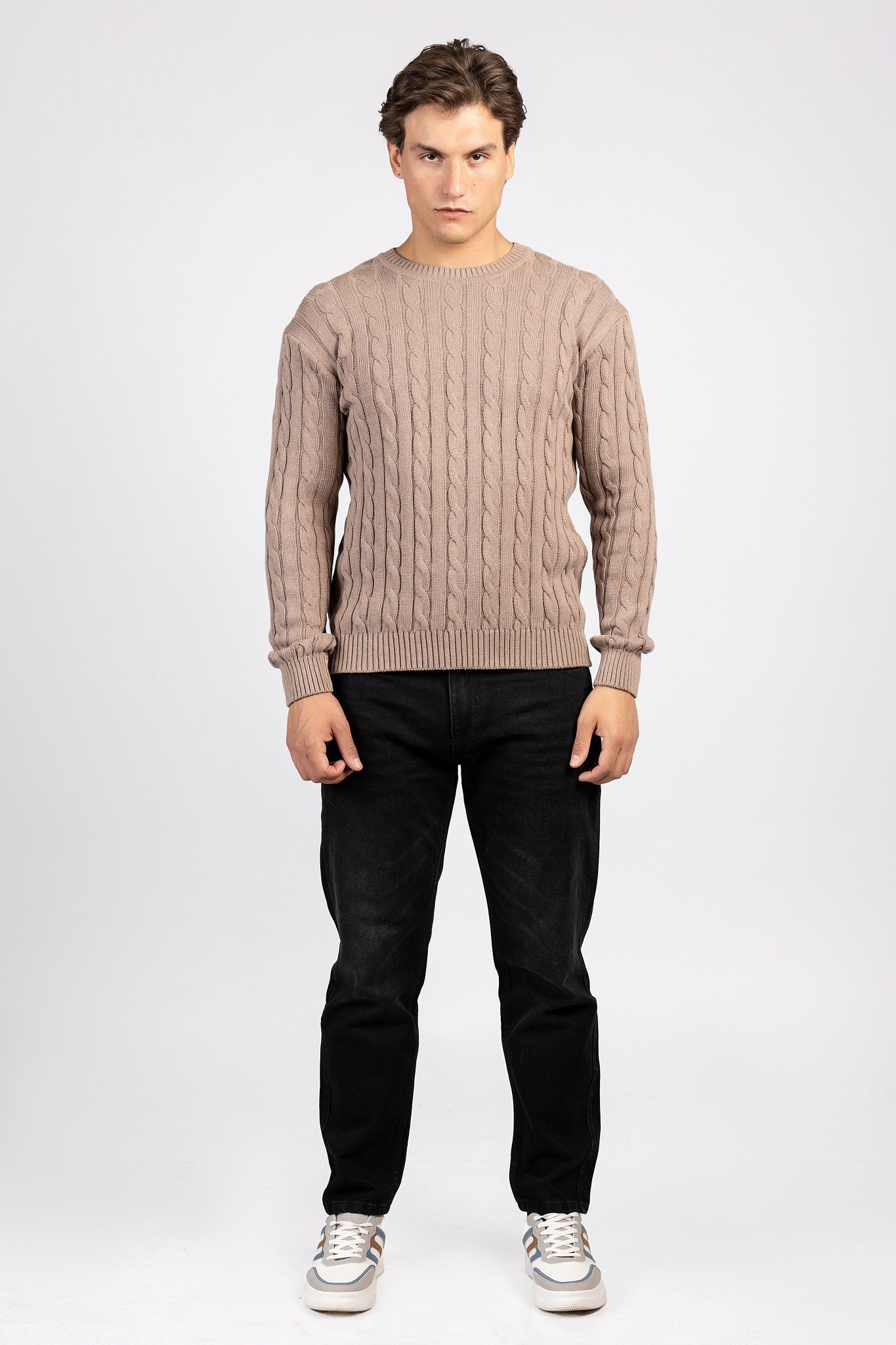 Striped Cotton Round Neck Top - PLV/204