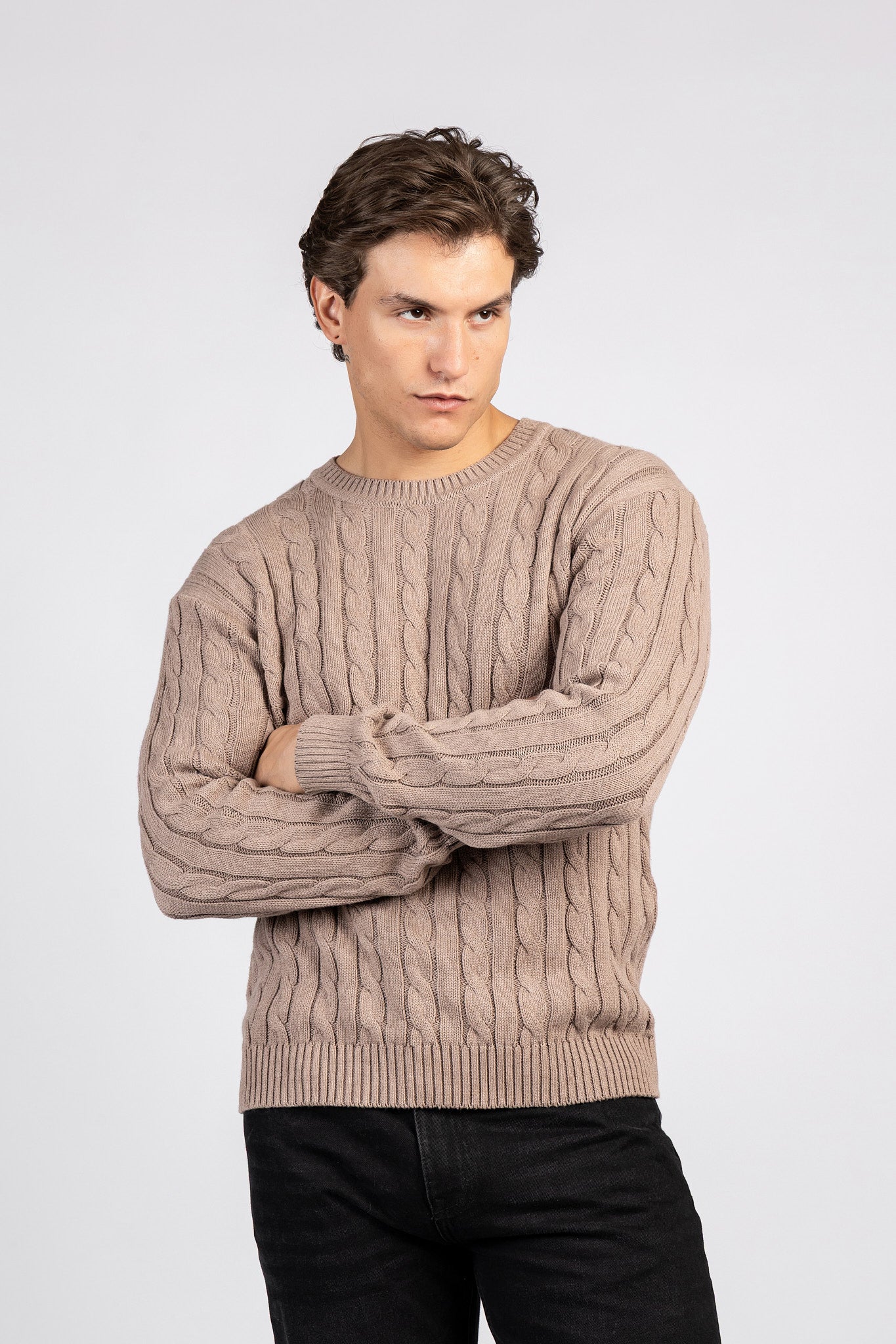 Striped Cotton Round Neck Top - PLV/204