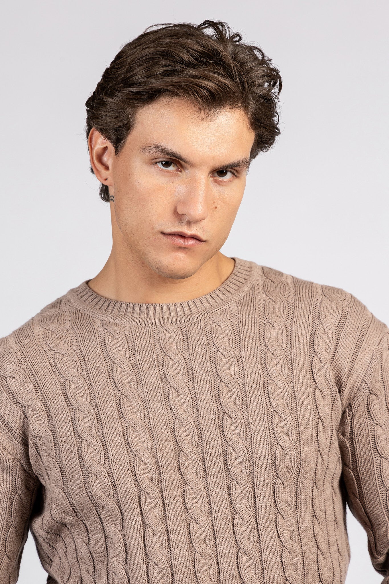 Striped Cotton Round Neck Top - PLV/204