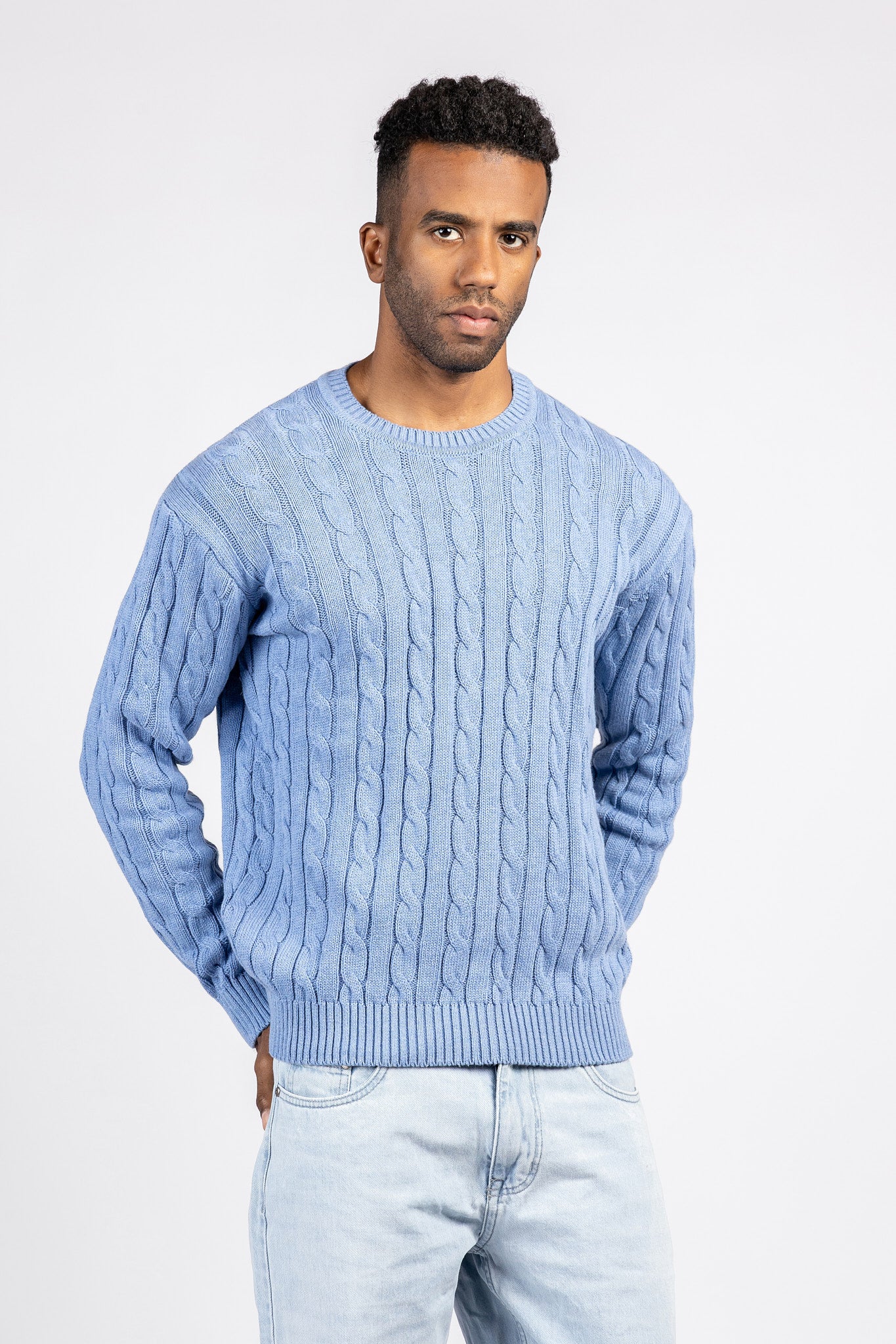 Striped Cotton Round Neck Top - PLV/204