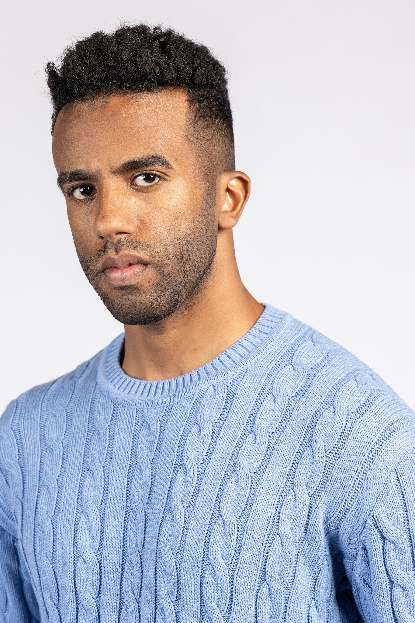 Striped Cotton Round Neck Top - PLV/204