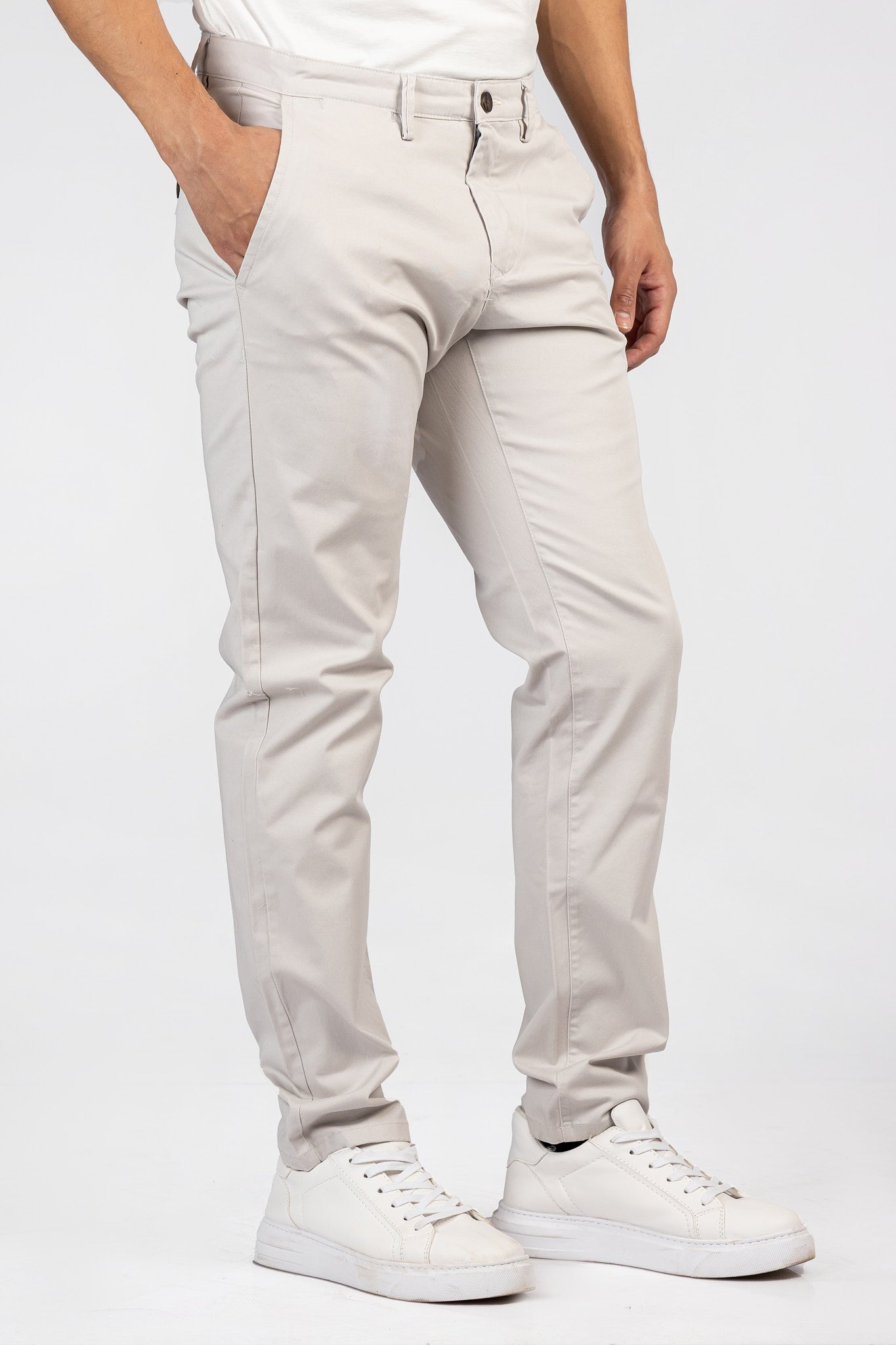 Regular Gabardine Pants with Welt Pockets PAN/6147