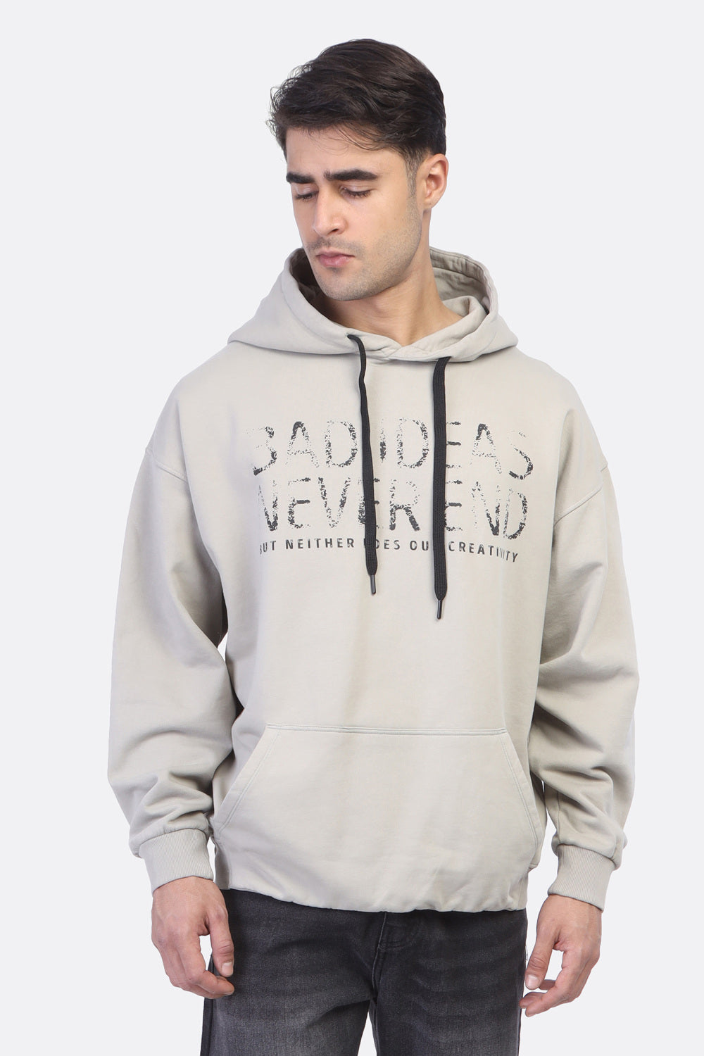 W-Zipper Printed Sweatshirt – Milton Fabric