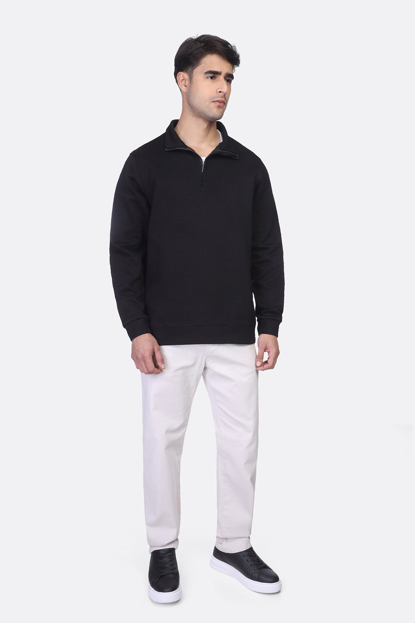 Fashion Half-Zipper Sweatshirt – Jakar Texture