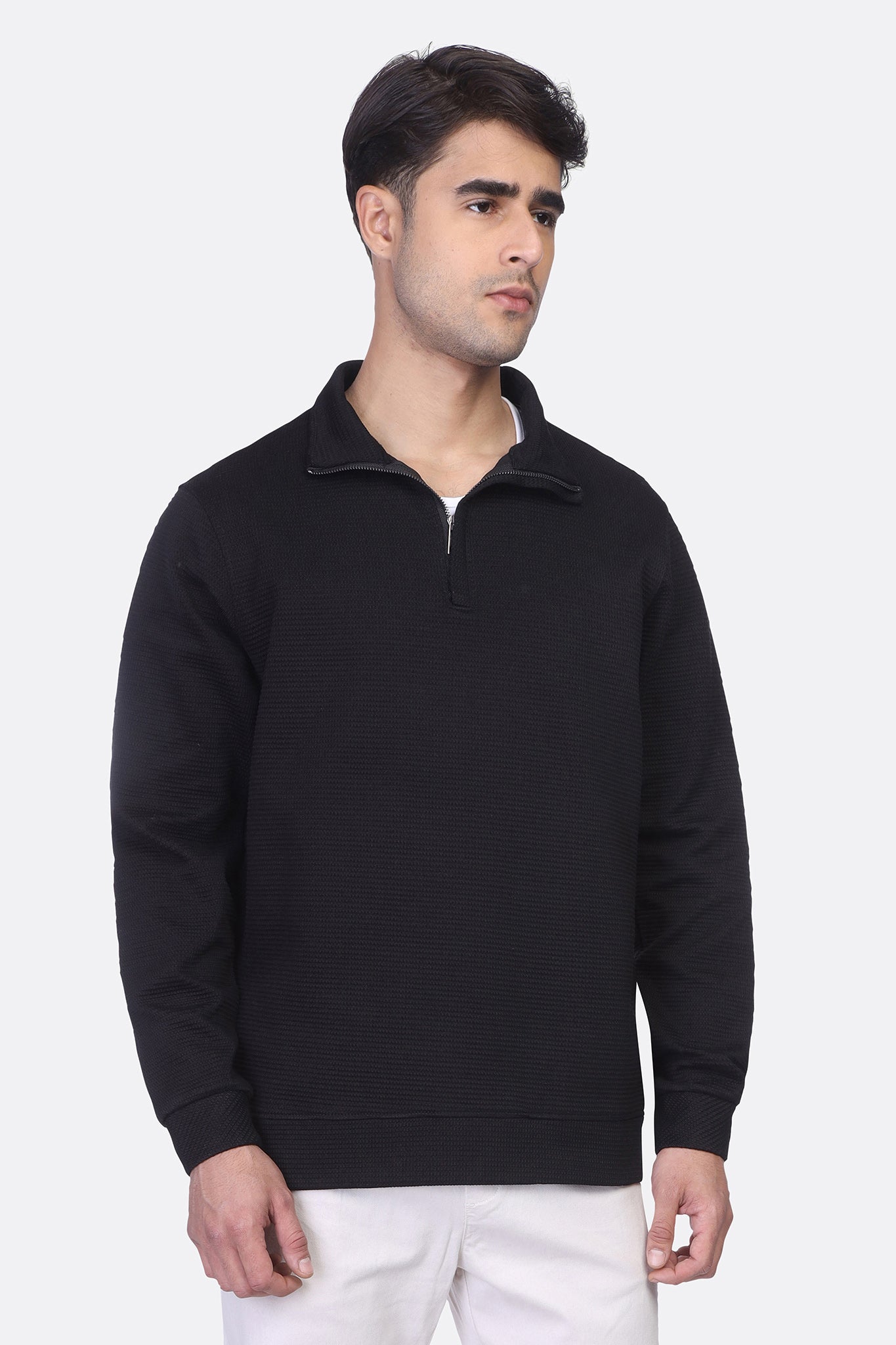 Fashion Half-Zipper Sweatshirt – Jakar Texture