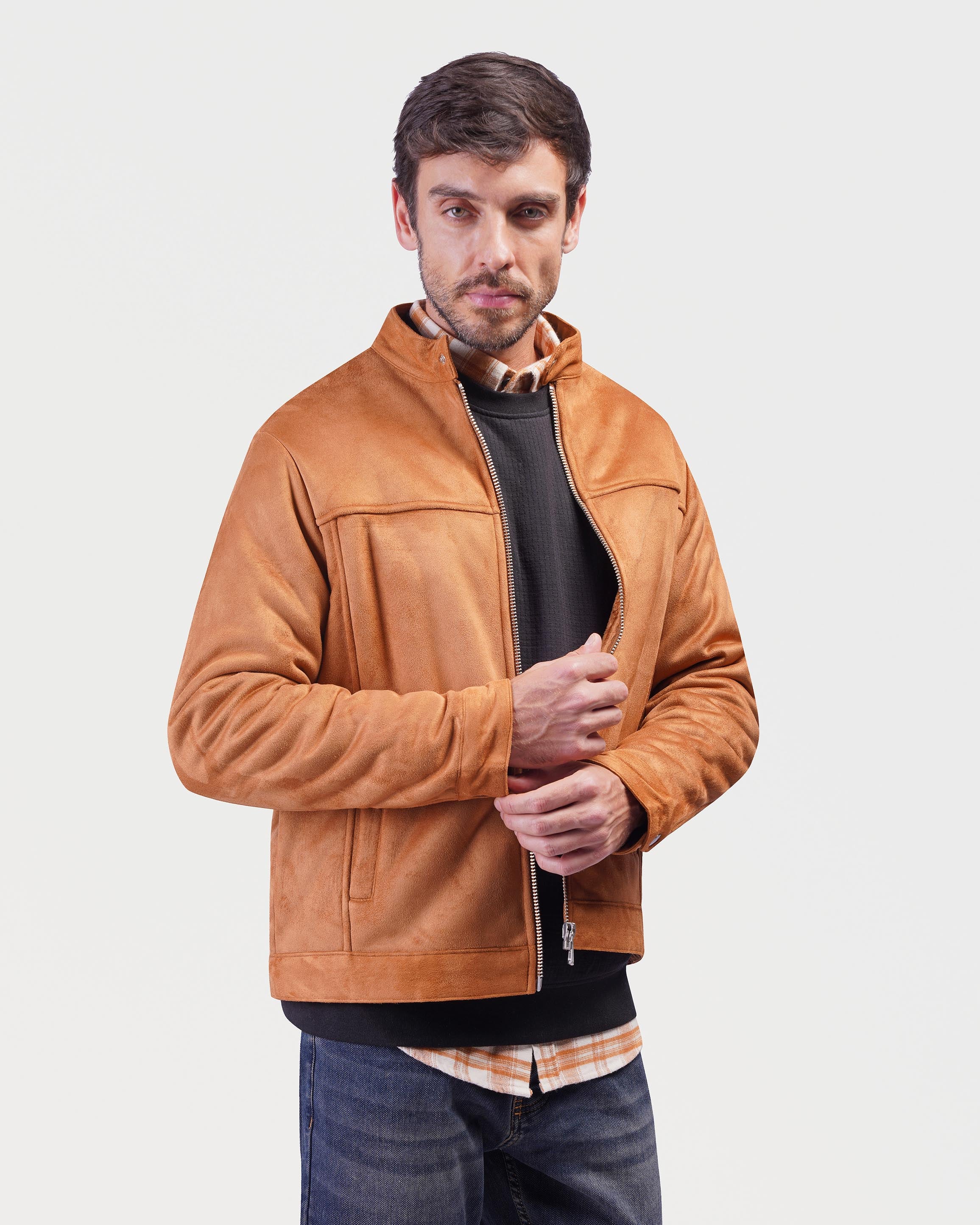Stylish zip-up bomber jacket - JAK/25604