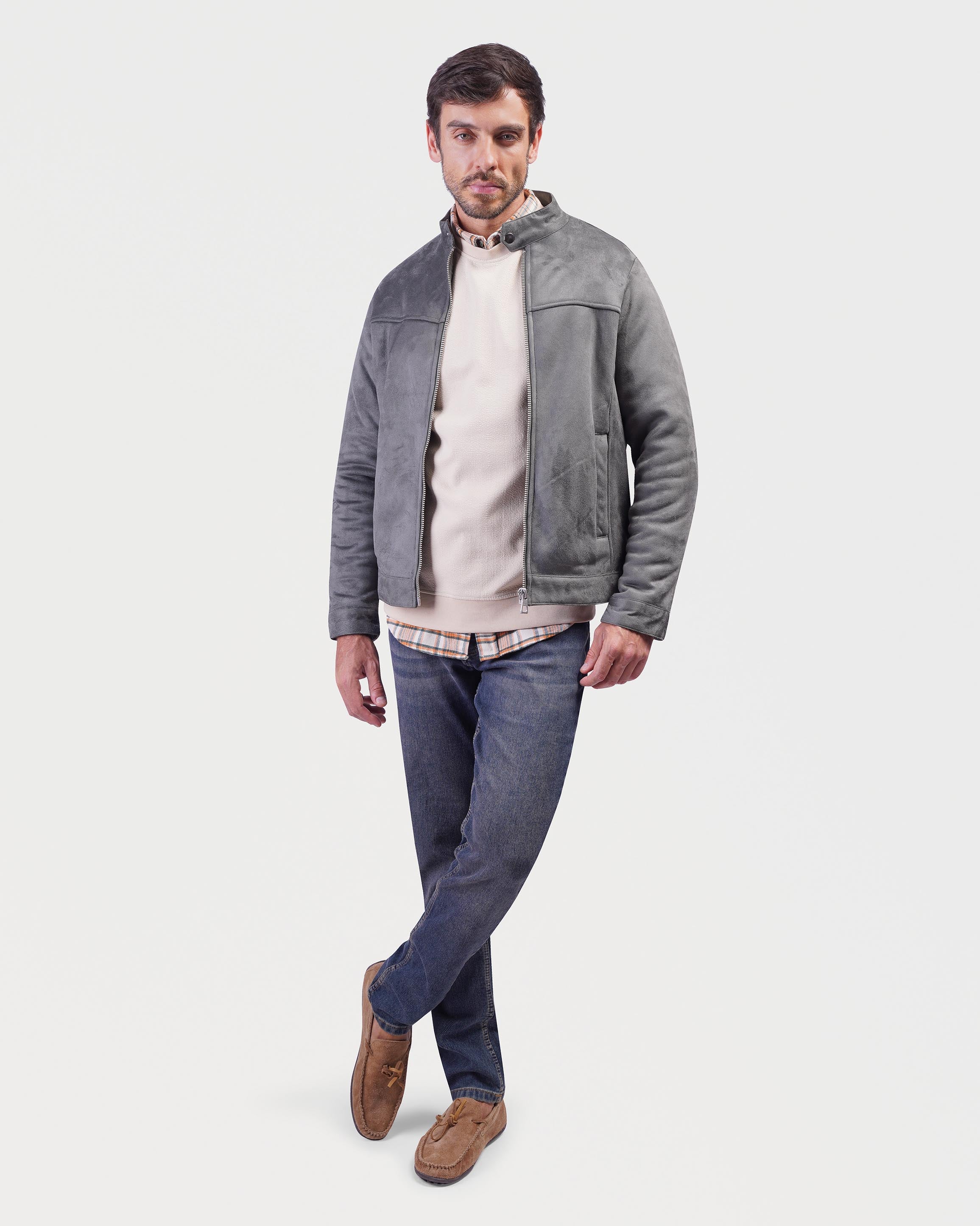 Stylish zip-up bomber jacket - JAK/25604