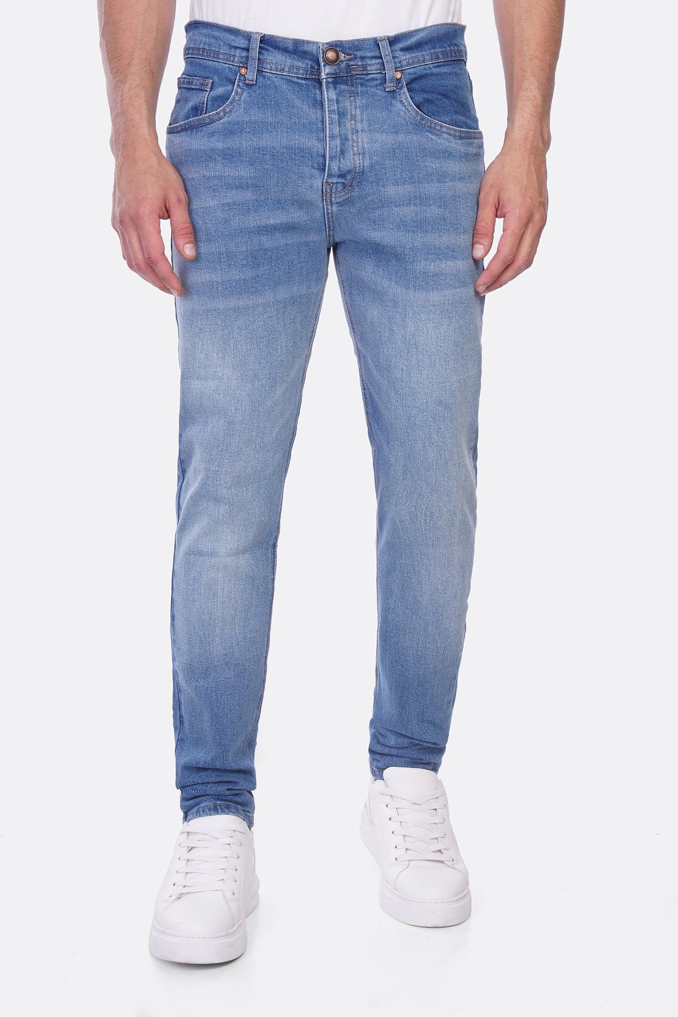 Basic Slim-Fit Denim Pants – Everyday Comfort