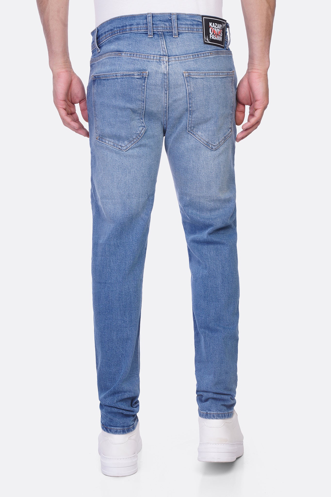 Basic Slim-Fit Denim Pants – Everyday Comfort