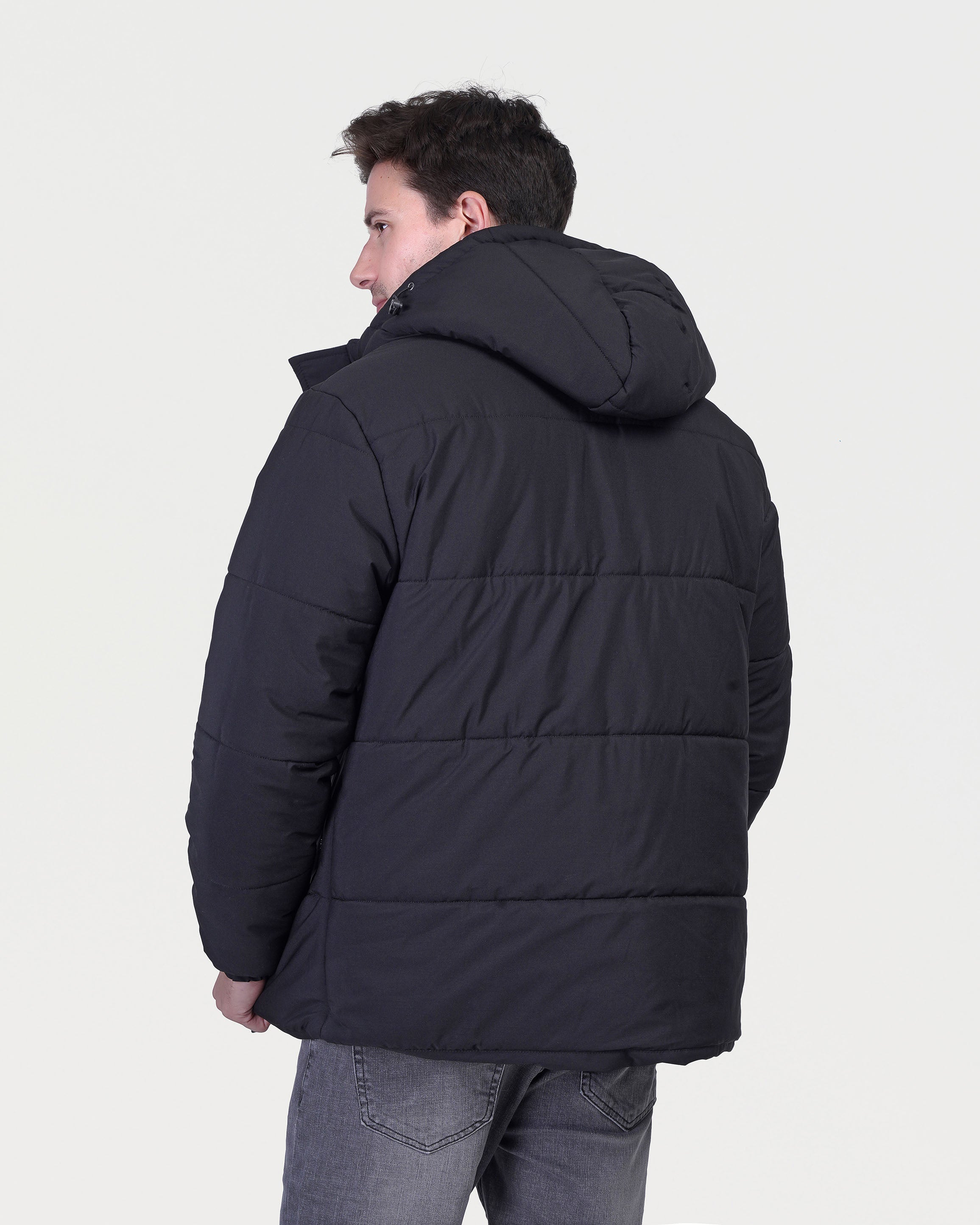 Warm hooded bubble jacket - JAK/25606