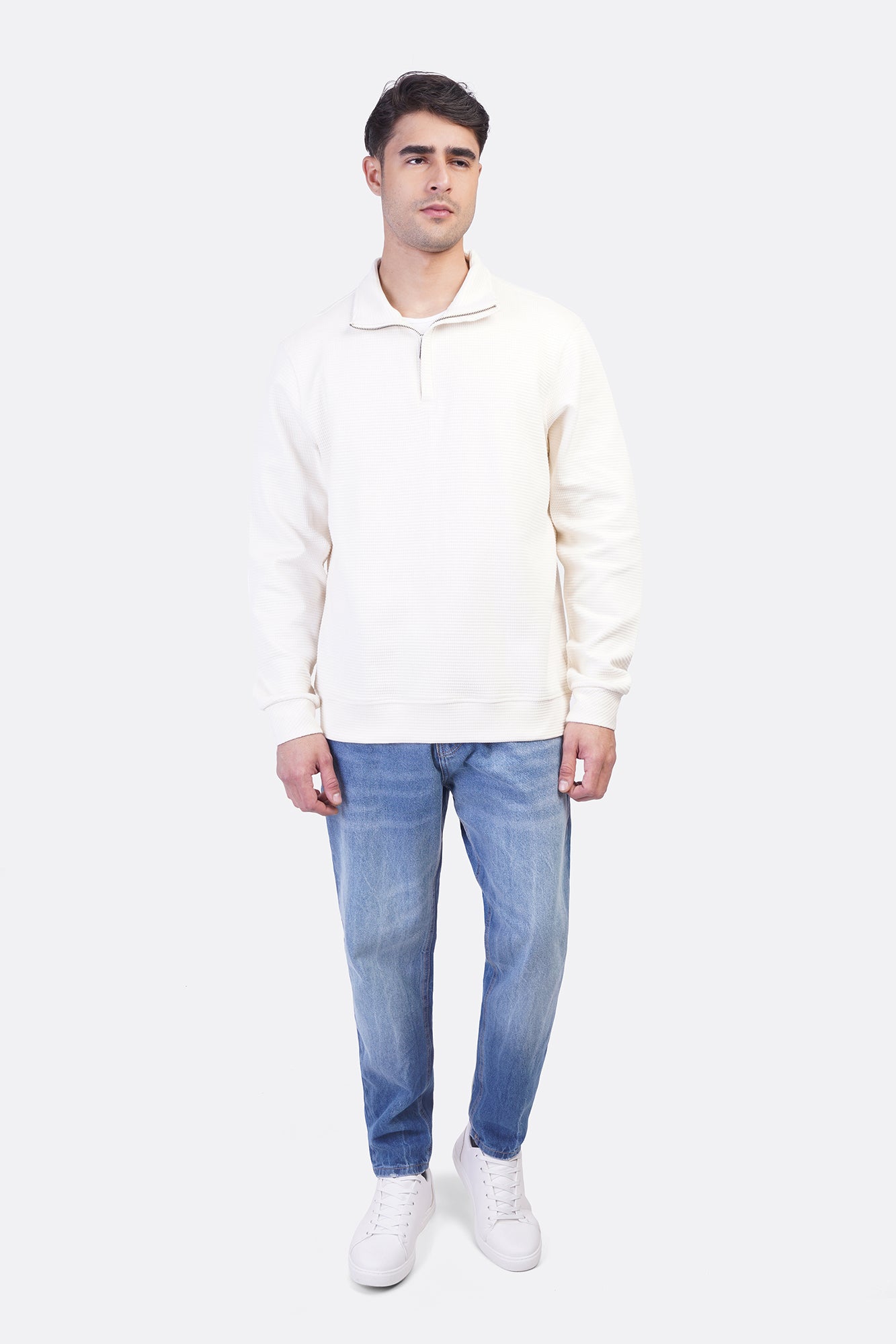 Fashion Half-Zipper Sweatshirt – Jakar Texture