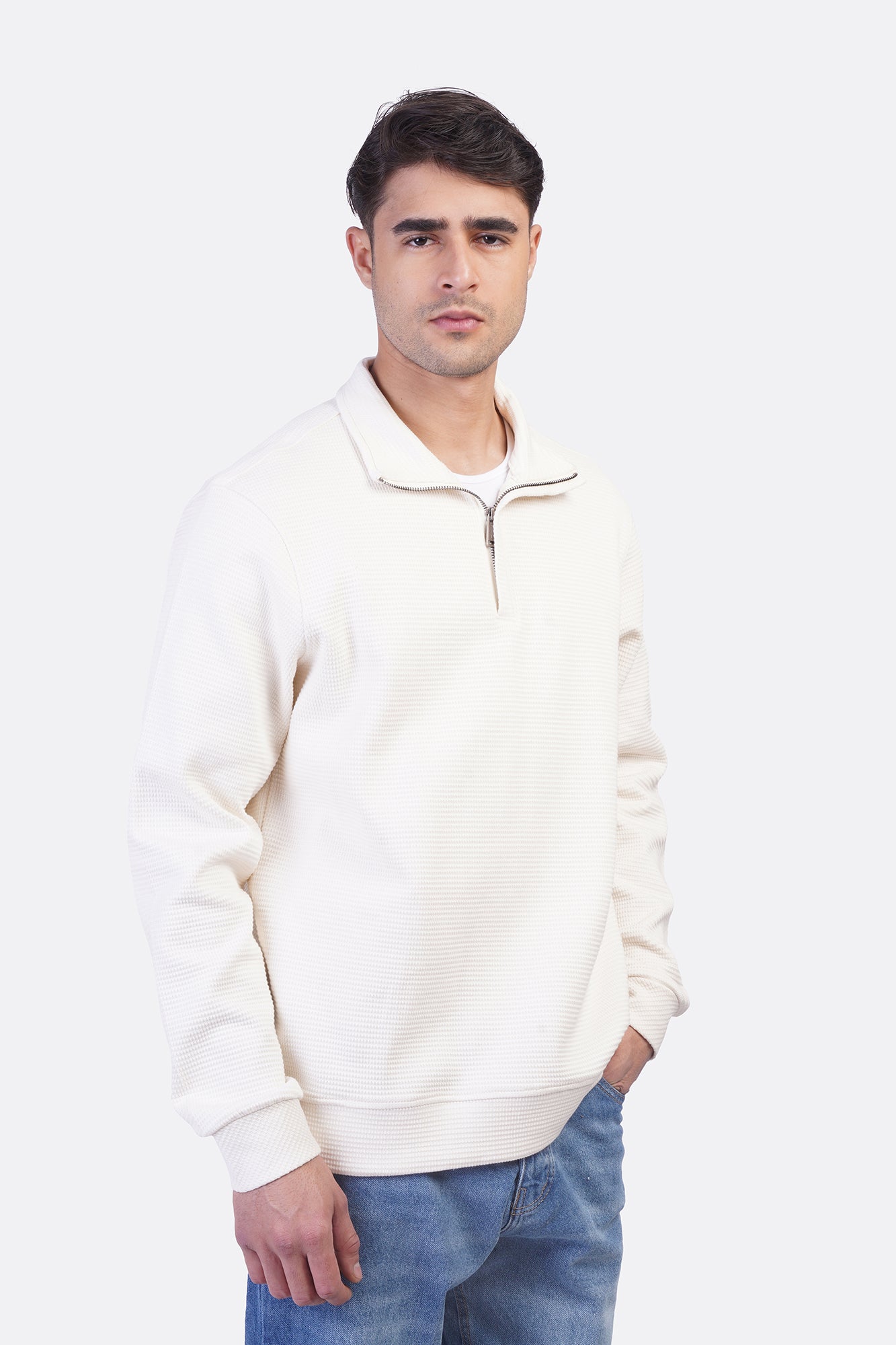 Fashion Half-Zipper Sweatshirt – Jakar Texture