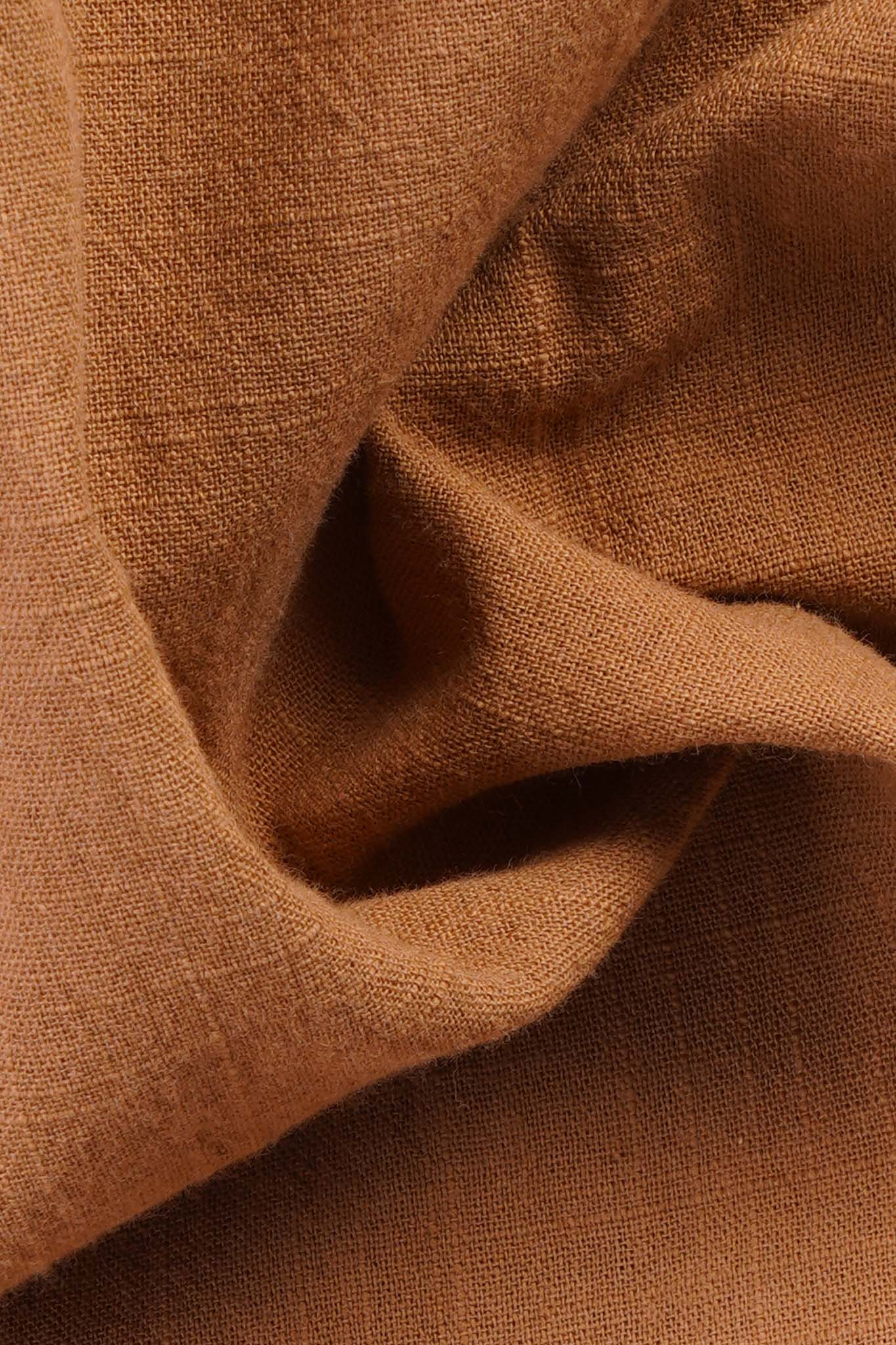 Slub Cotton Half-Collar Shirt