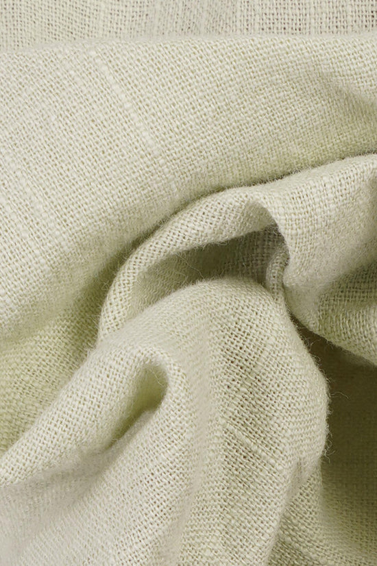 Slub Cotton Half-Collar Shirt