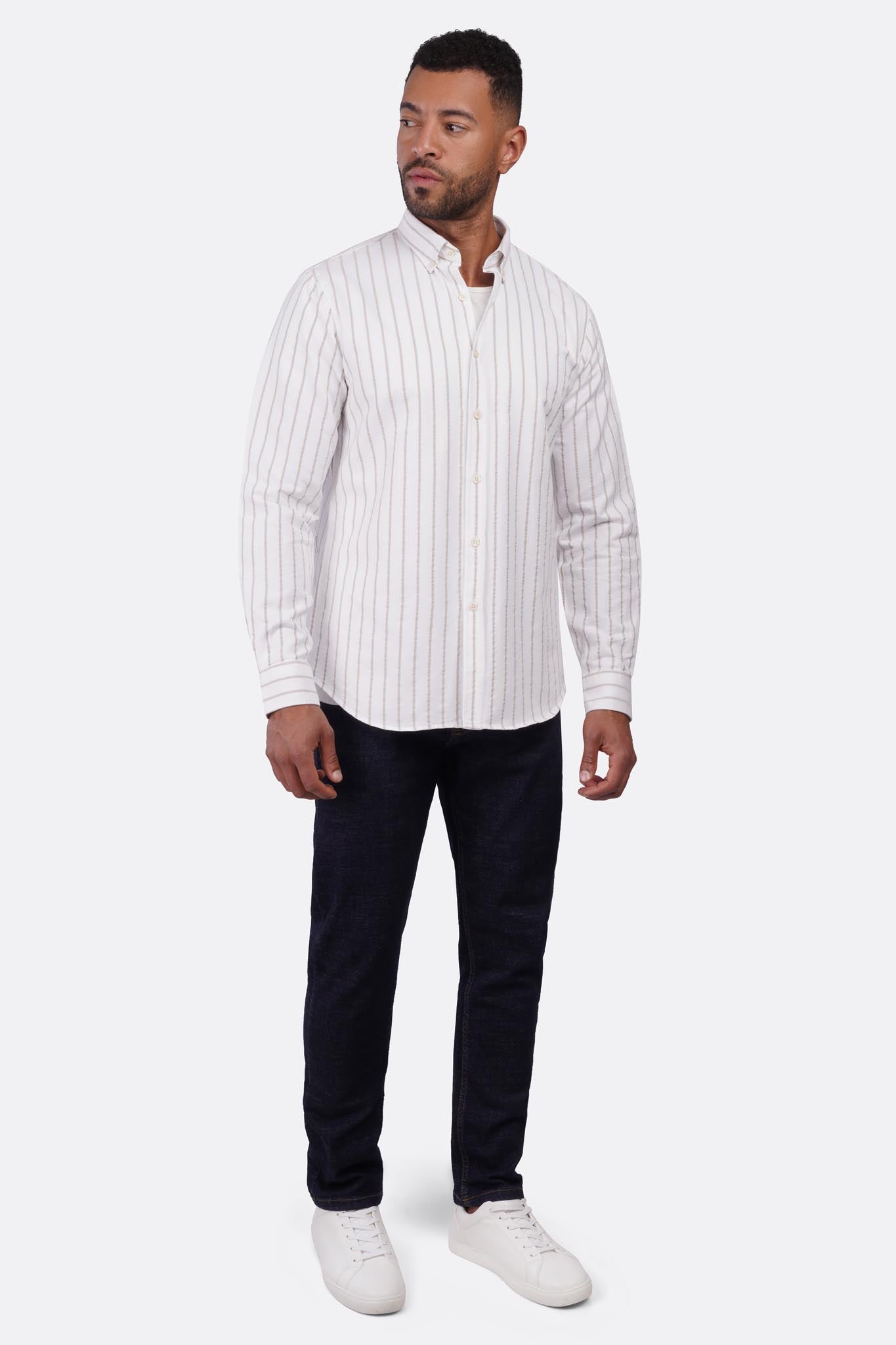 Refined Oxford Striped Shirt
