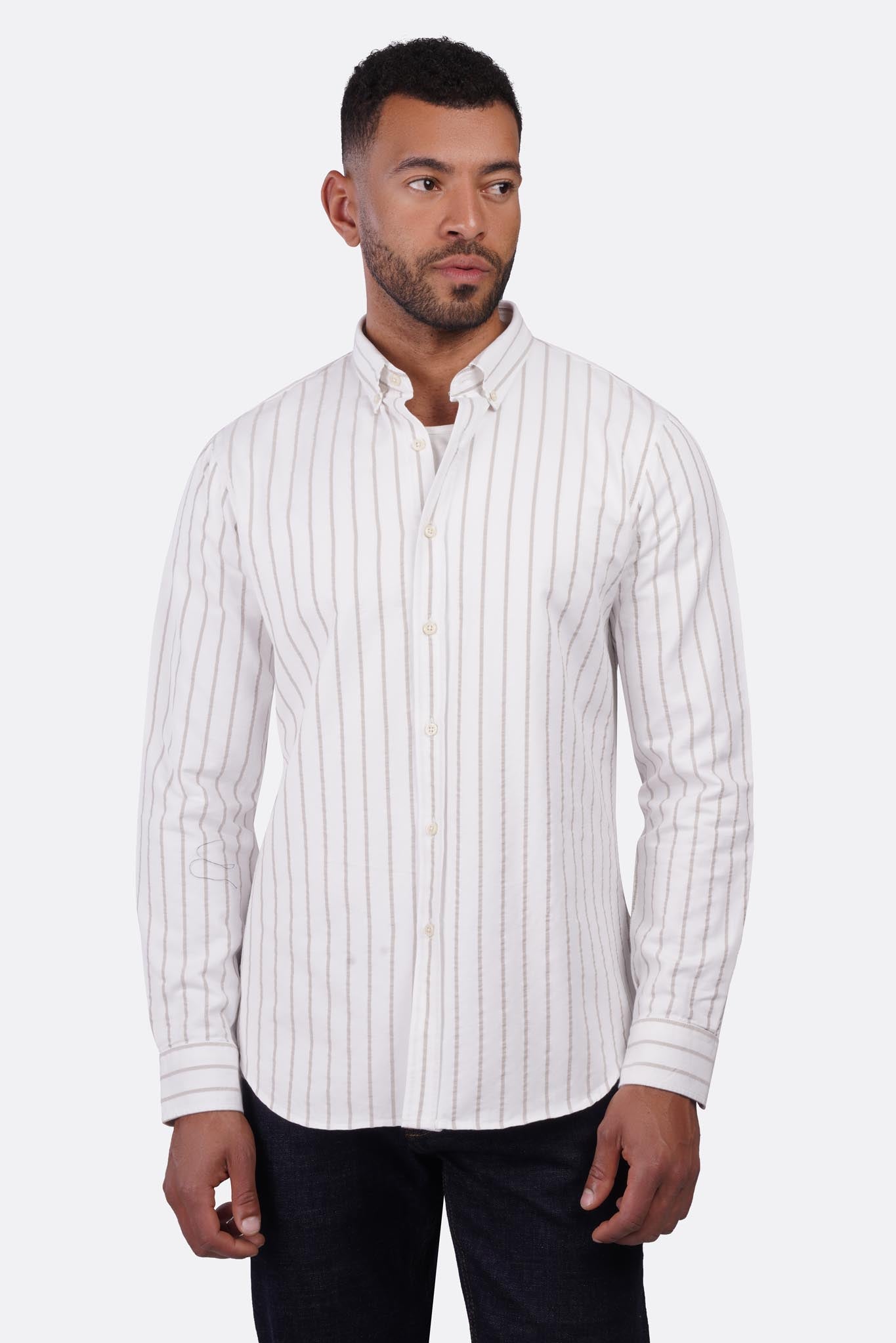 Refined Oxford Striped Shirt