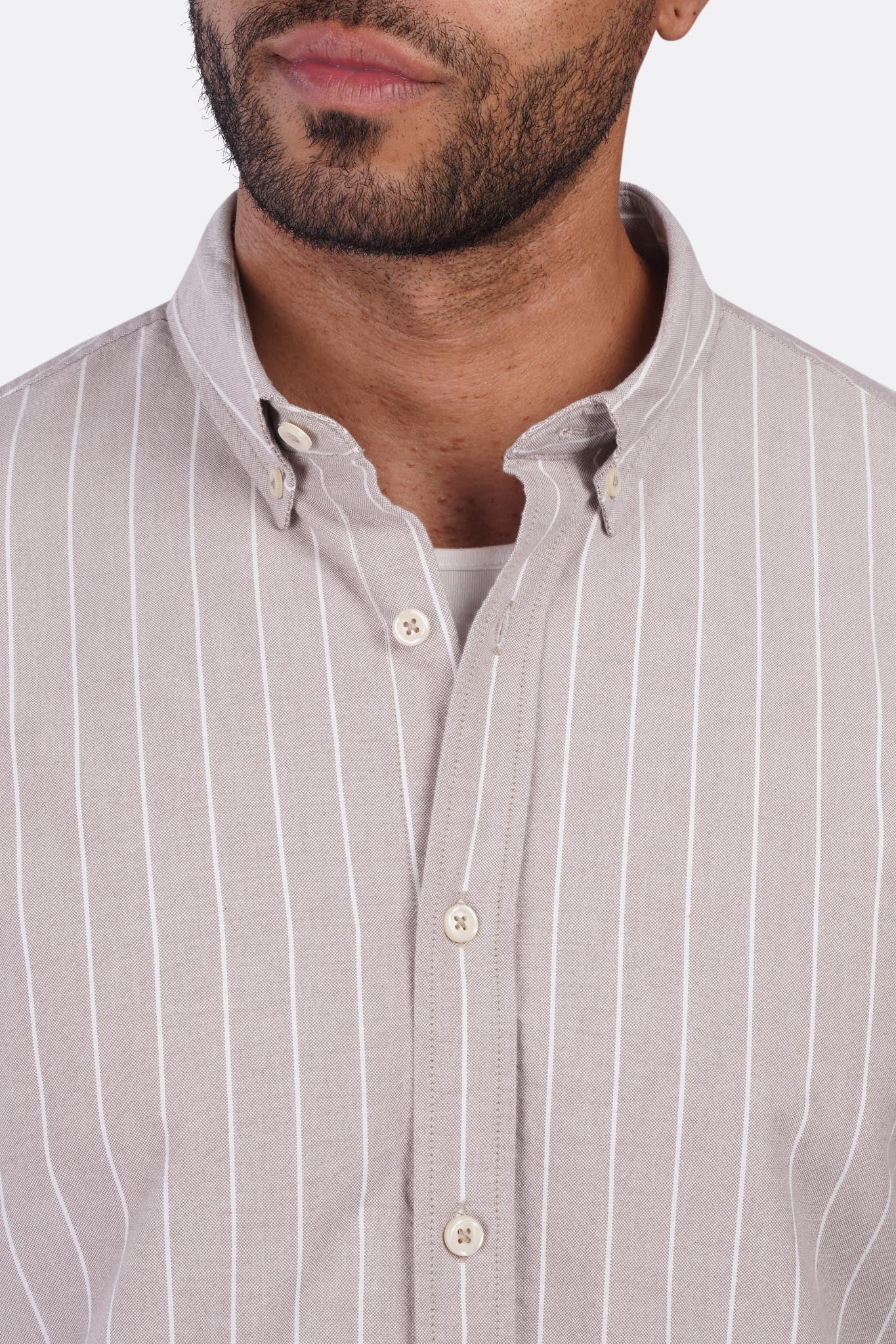 Oxford Striped Long Sleeve Shirt