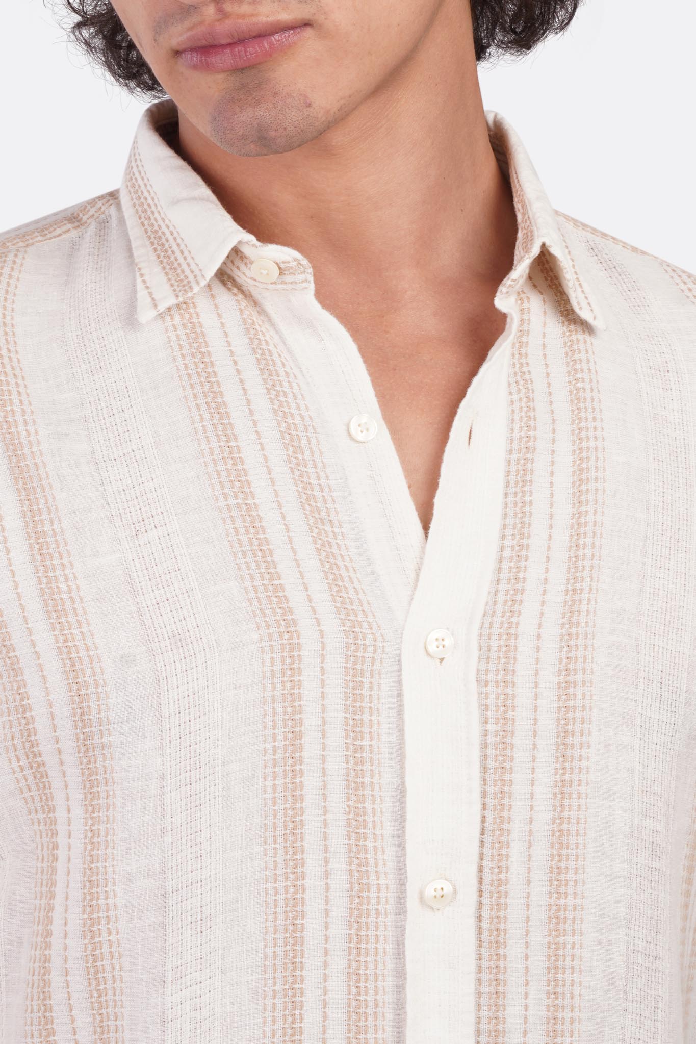 Striped Shibeka Long Sleeve Shirt