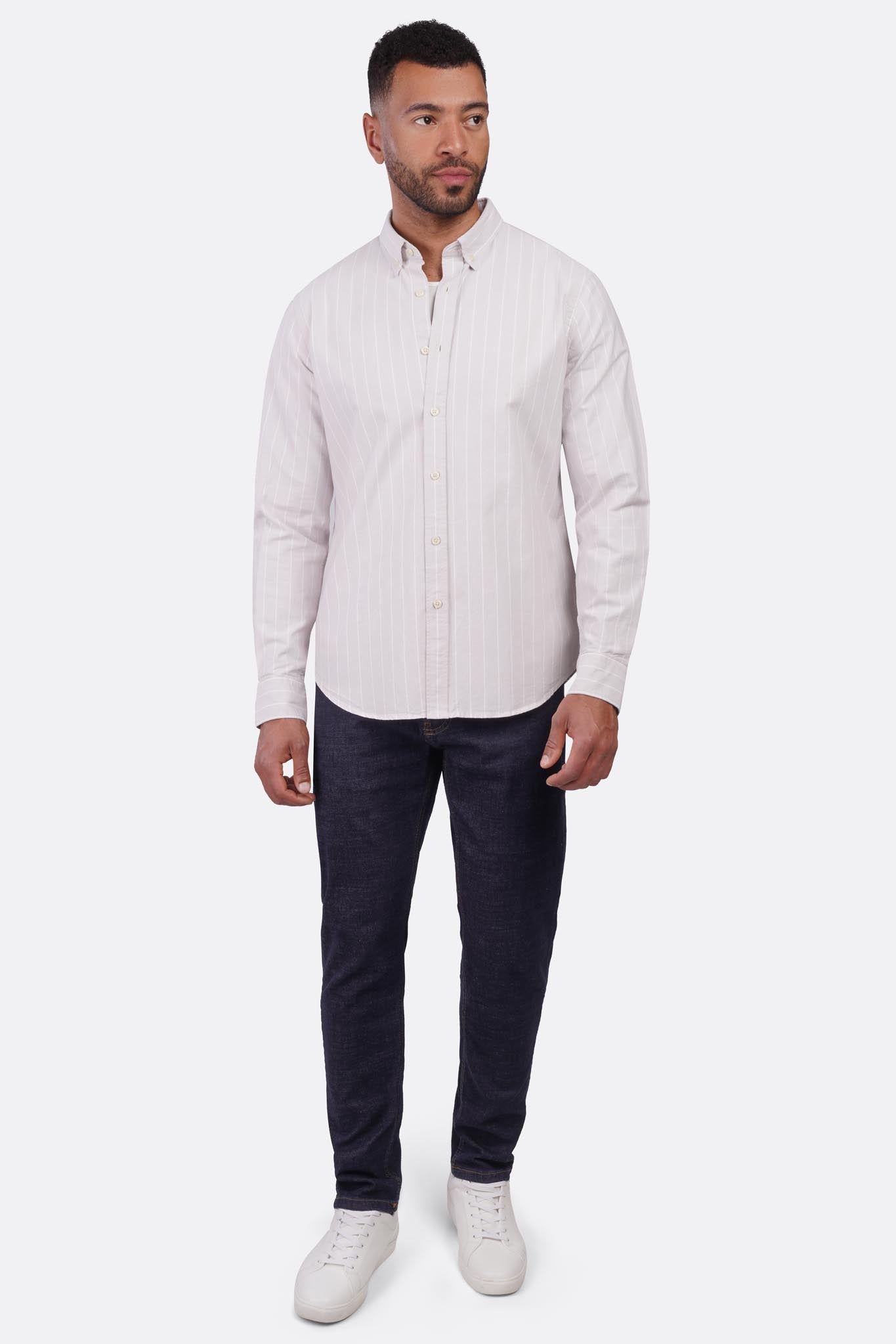 Oxford Striped Long Sleeve Shirt