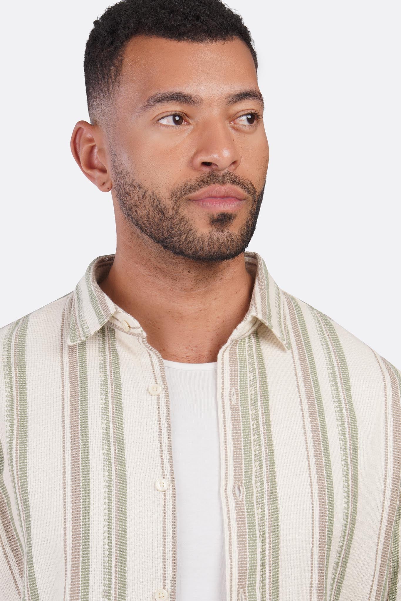 Classic Shibeka Striped Shirt