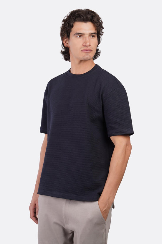 Popcorn Oversized Half-Sleeve T-Shirt