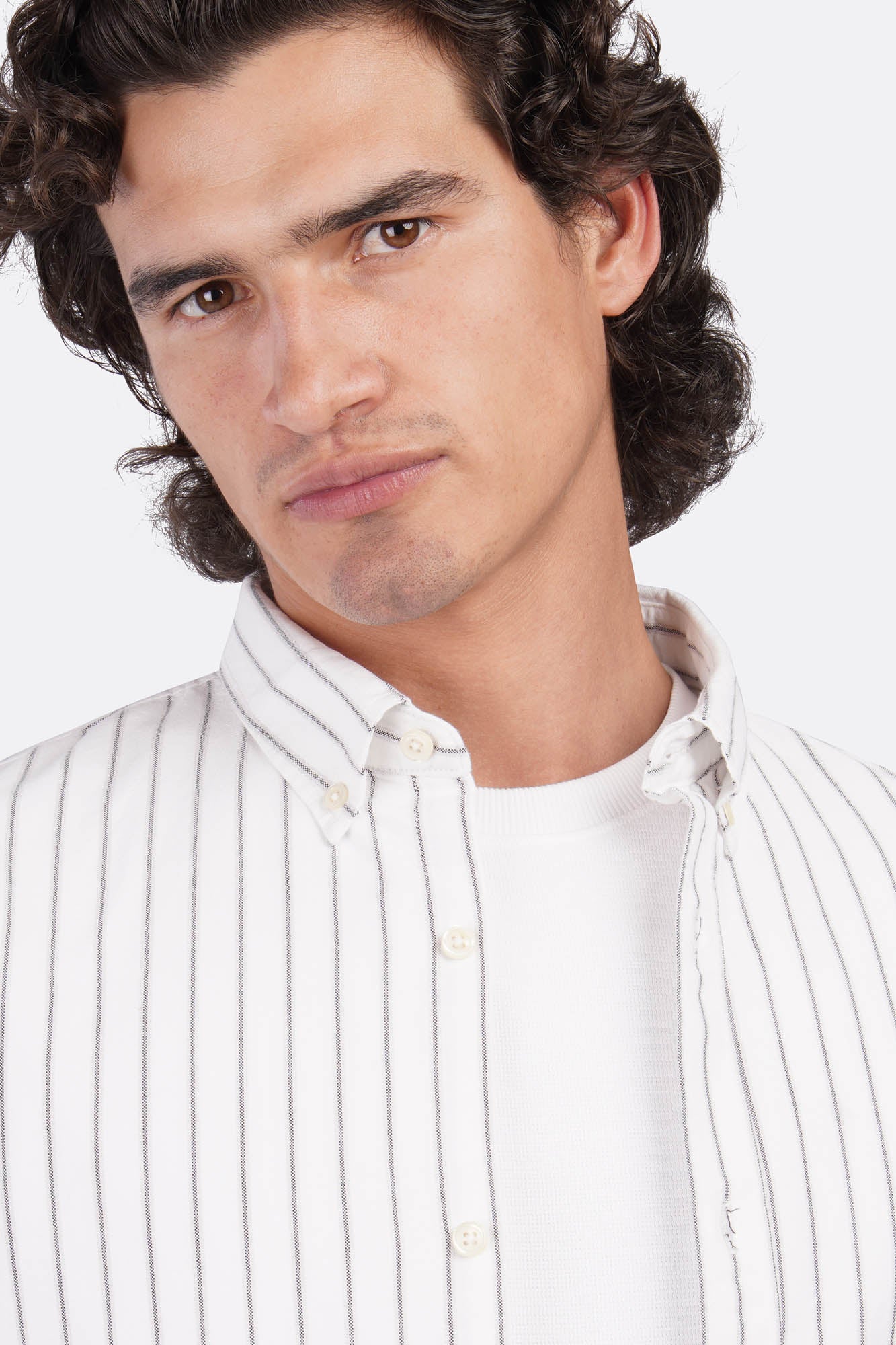 Sharp Oxford Striped Shirt