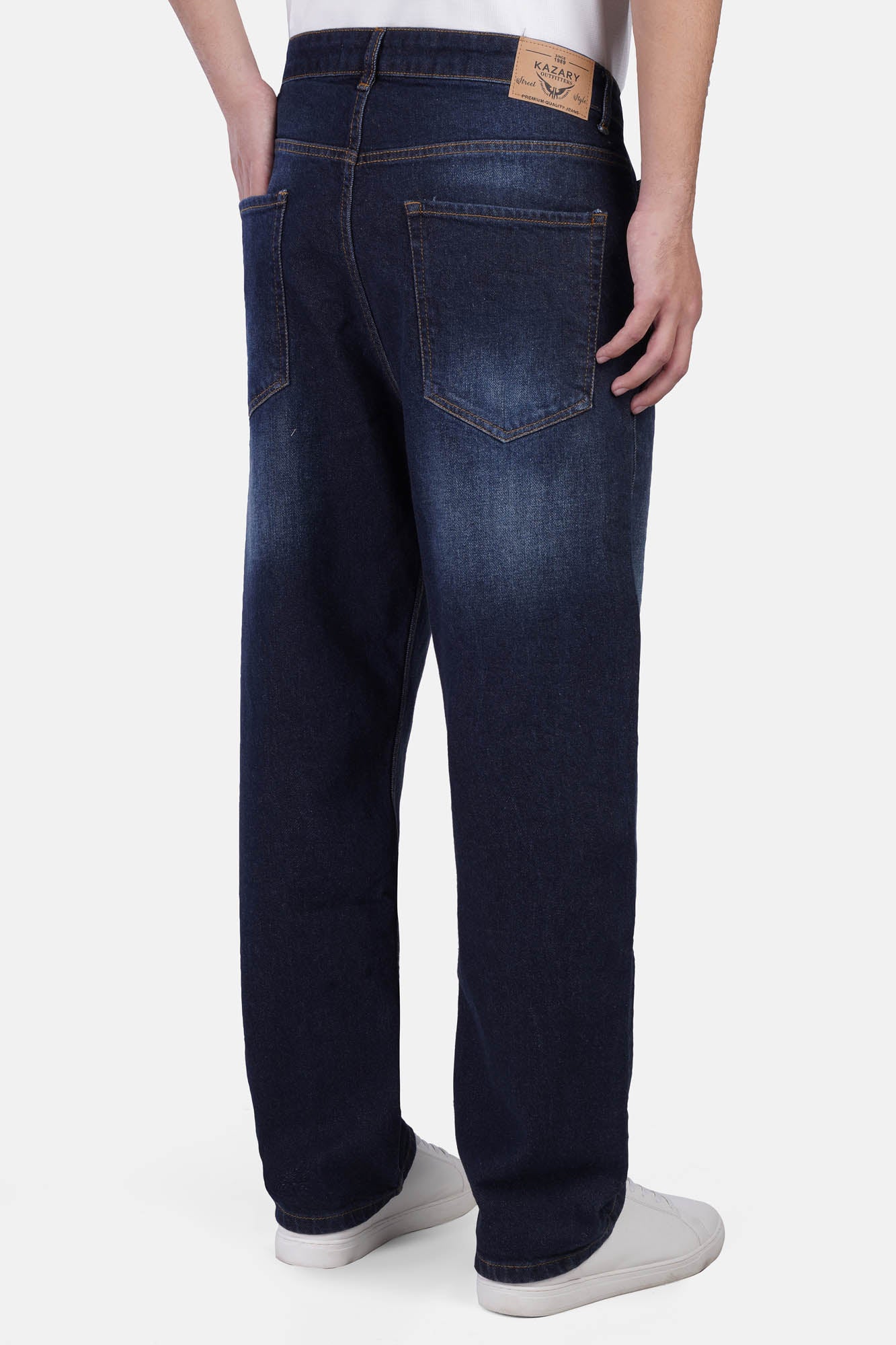 Wide-Leg Pressly Pants with Button Detail