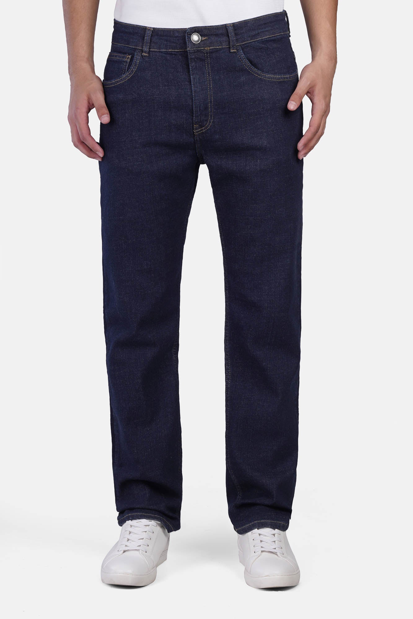 Classic Slim-Fit Denim Pants