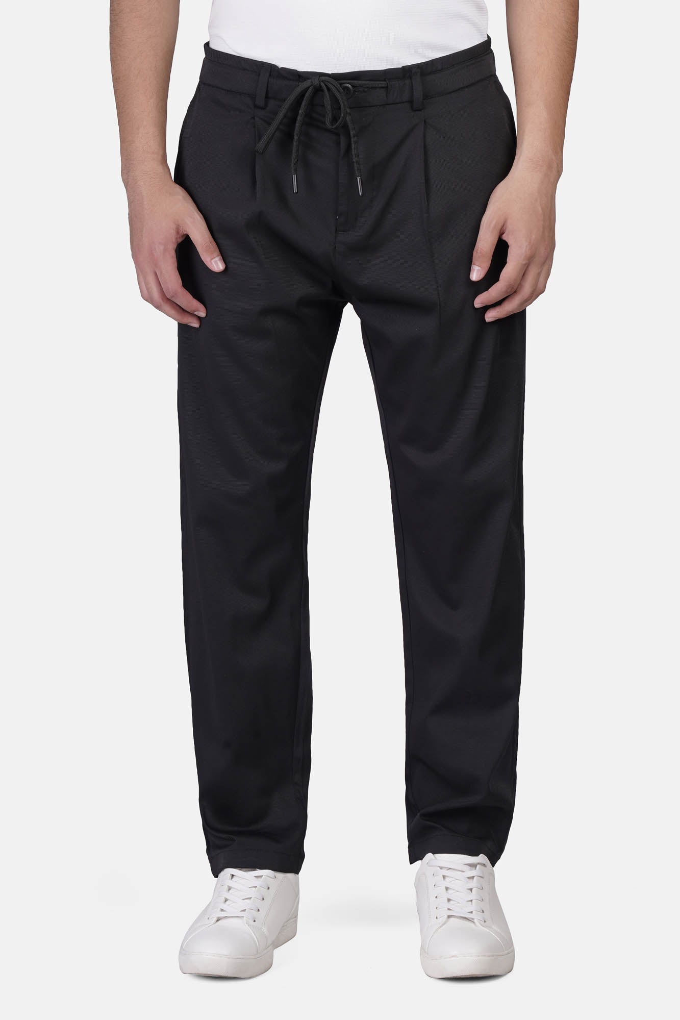 Zipper Gabardine Sweatpants