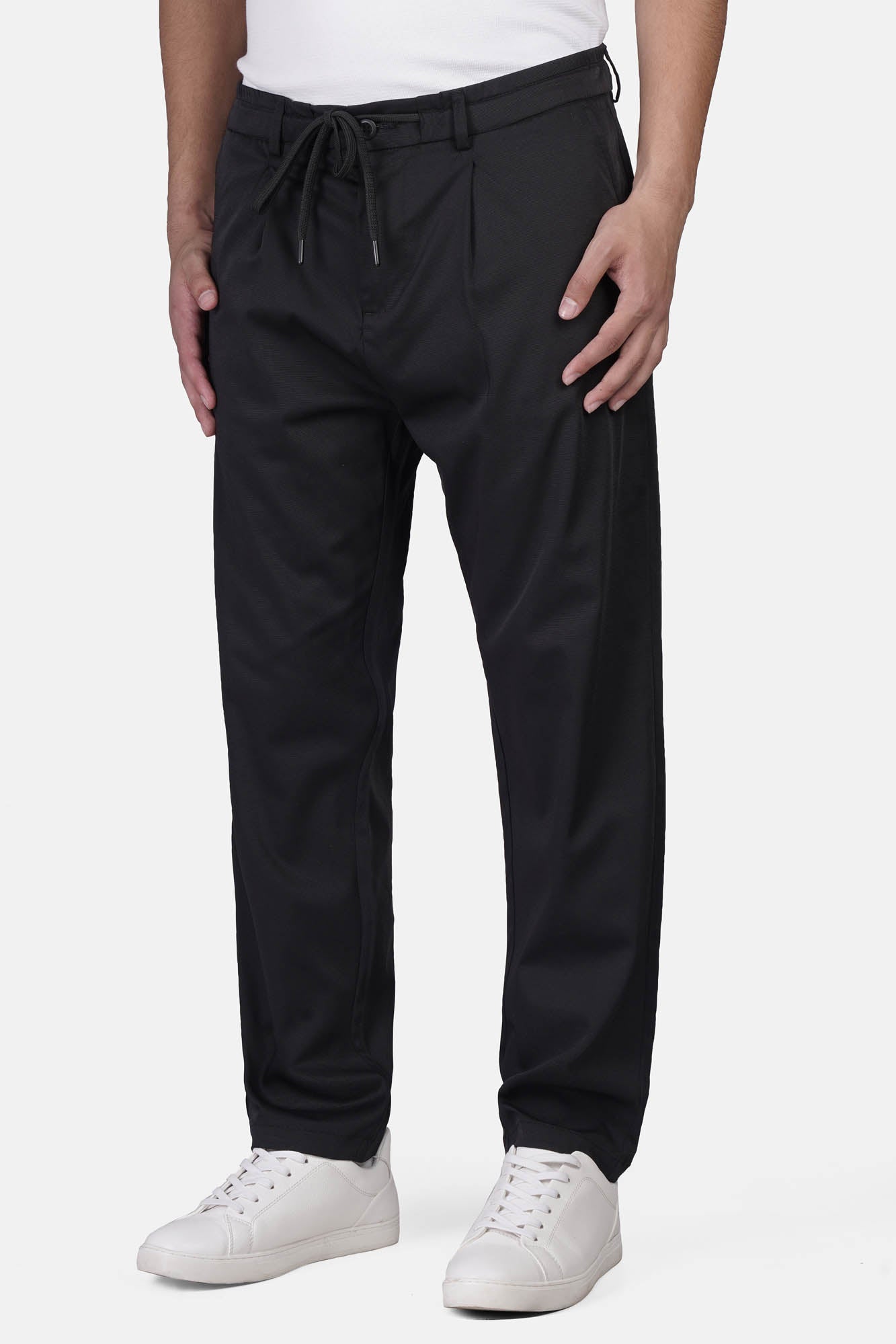 Zipper Gabardine Sweatpants
