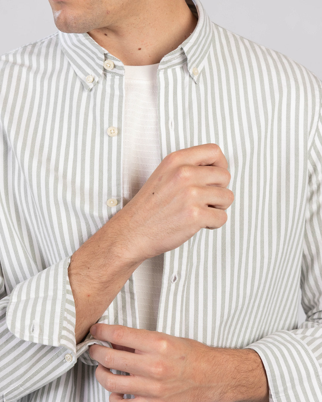 Striped Oxford Long Sleeve Shirt