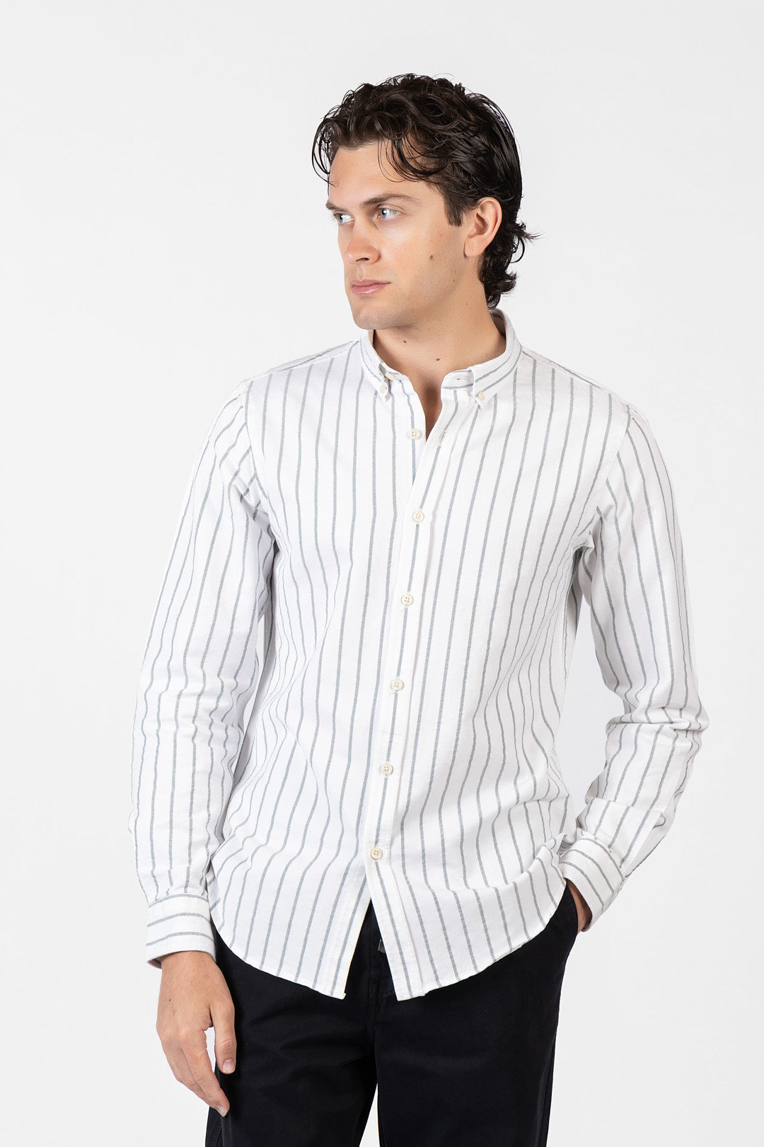 Refined Oxford Striped Shirt