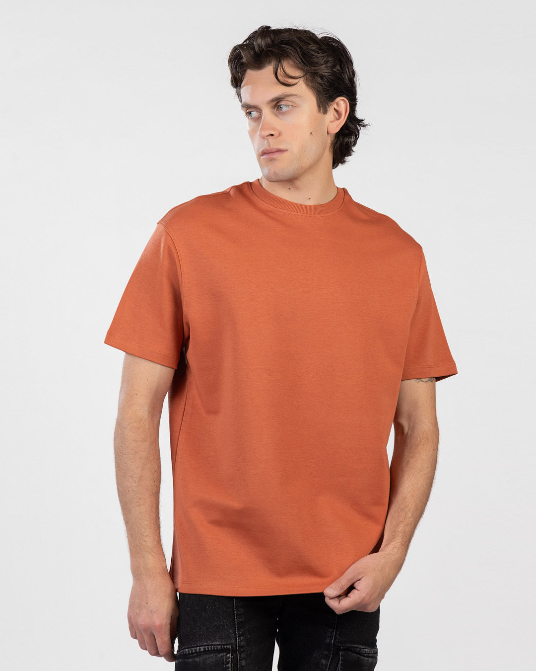 Oversized Interlock Basic T-Shirt