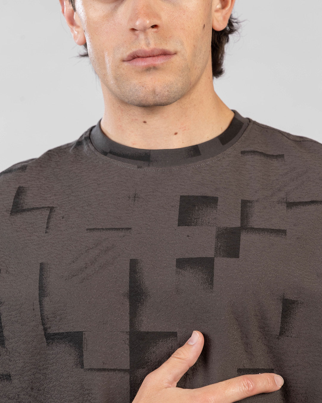 Oversized Printed Jacquard T-Shirt