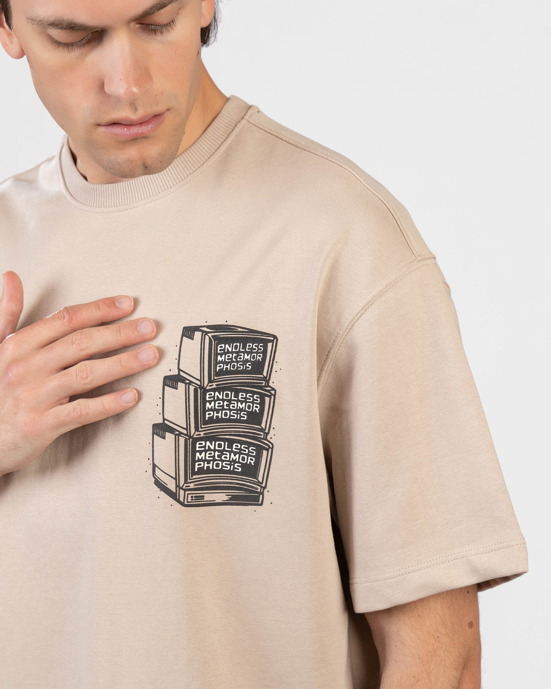 Printed Summer Milton Oversized T-Shirt
