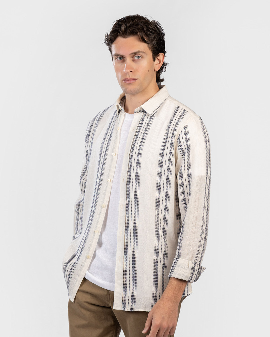 Striped Shibeka Long Sleeve Shirt