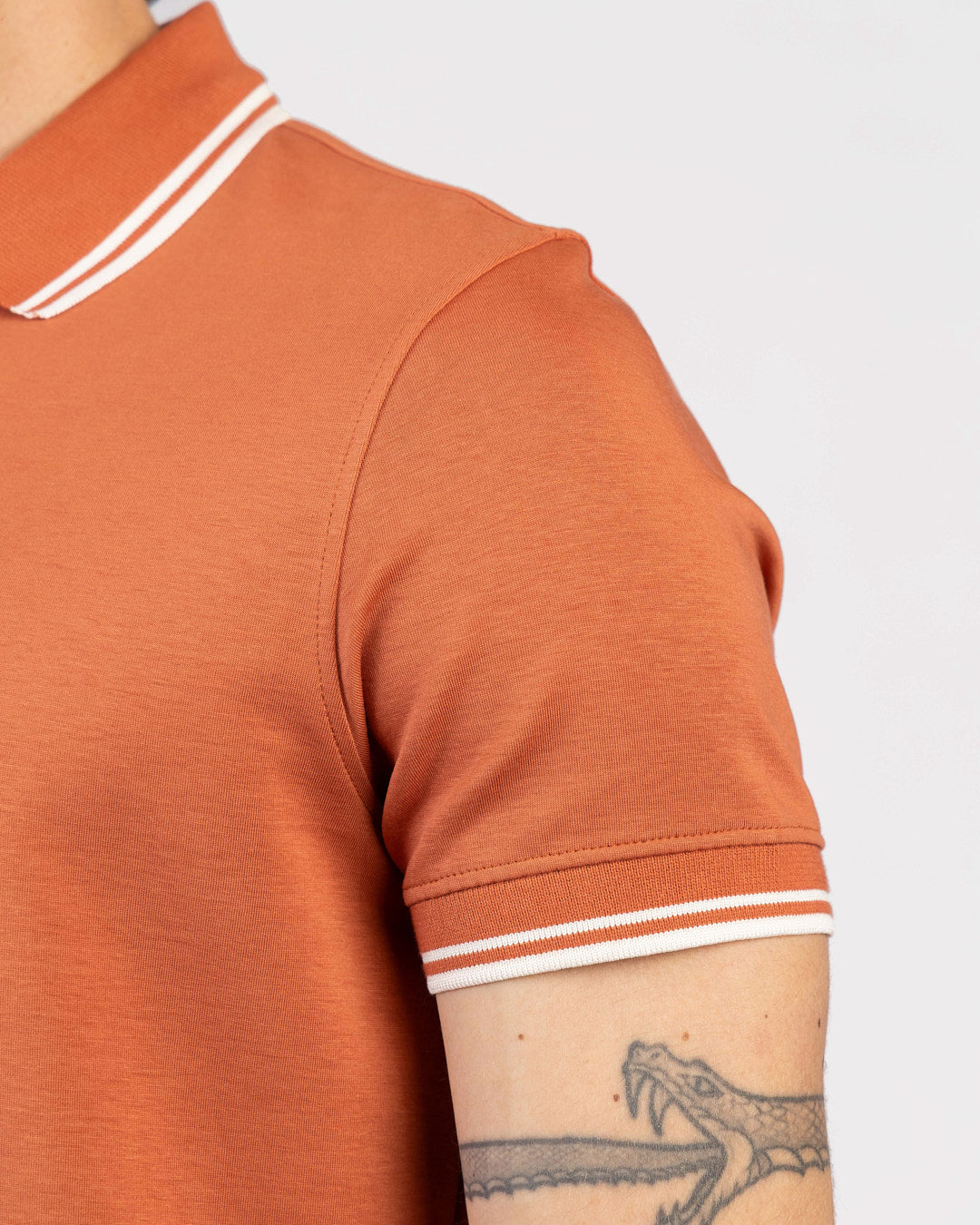 Half-Zip Interlock Polo T-Shirt