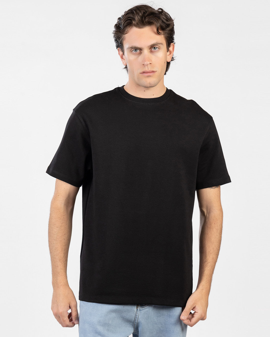 Oversized Interlock Basic T-Shirt