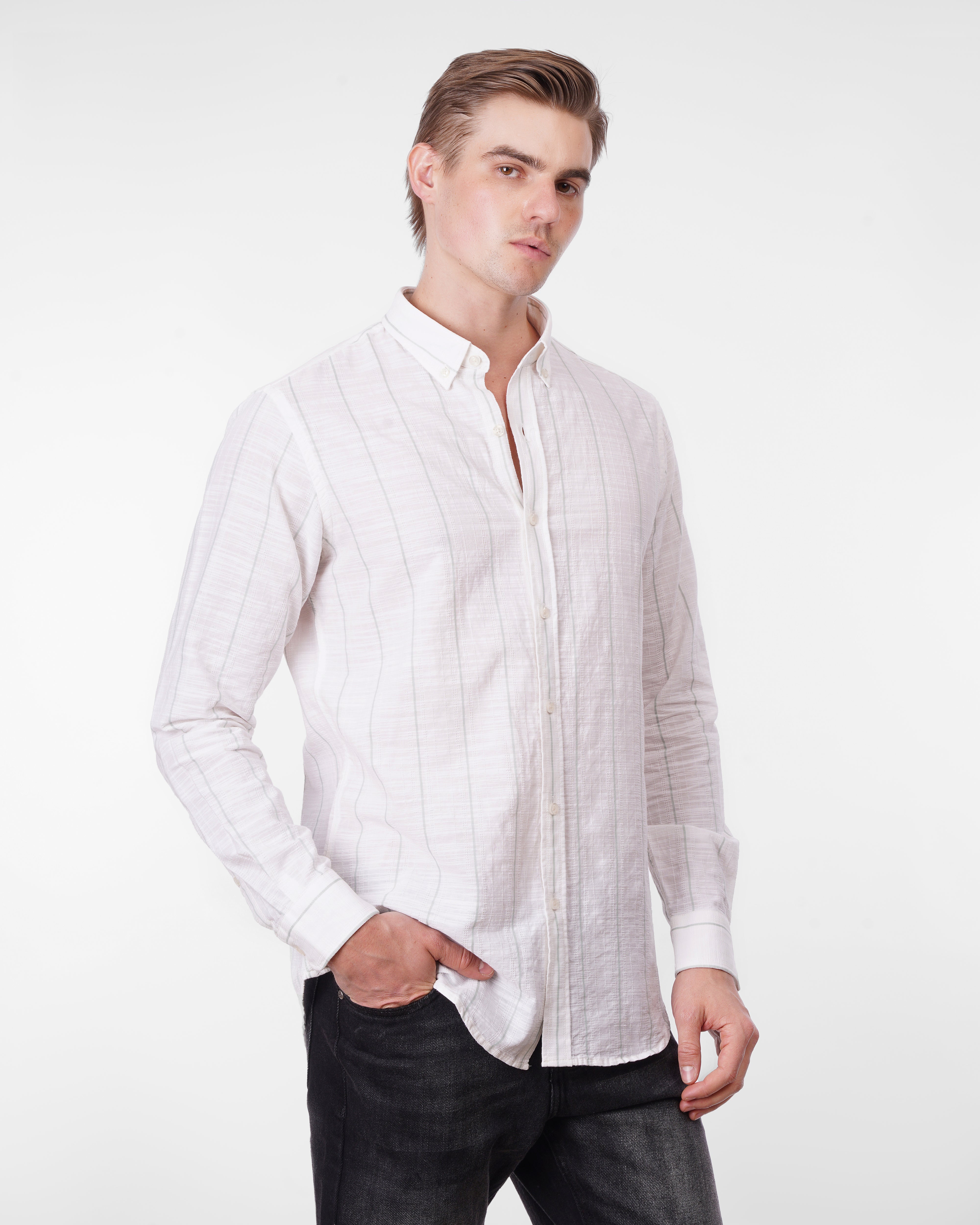 Monochrome Stripe Shirt – SHI/3311