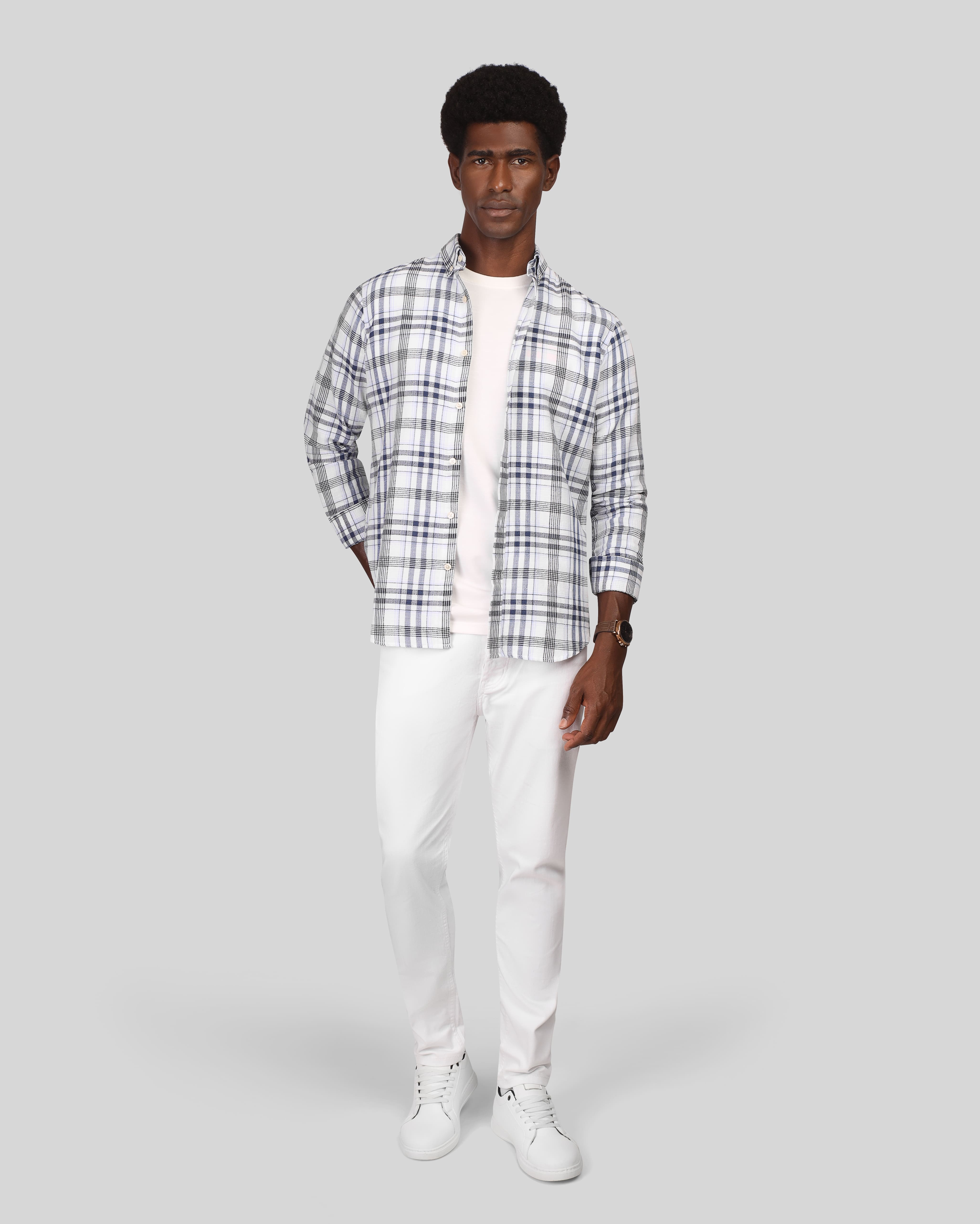 Brushed Checks Shirt - 3331