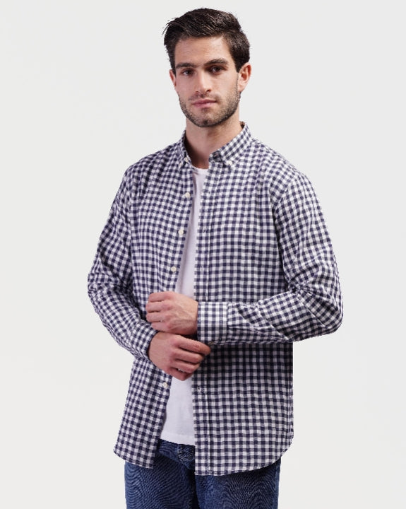 Long sleeve stripe shirt-3271