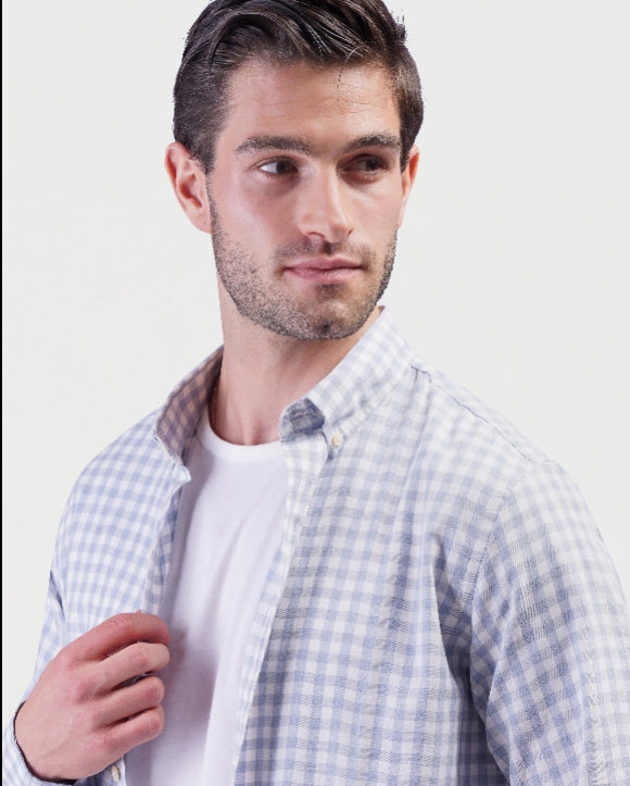 Long sleeve stripe shirt-3271